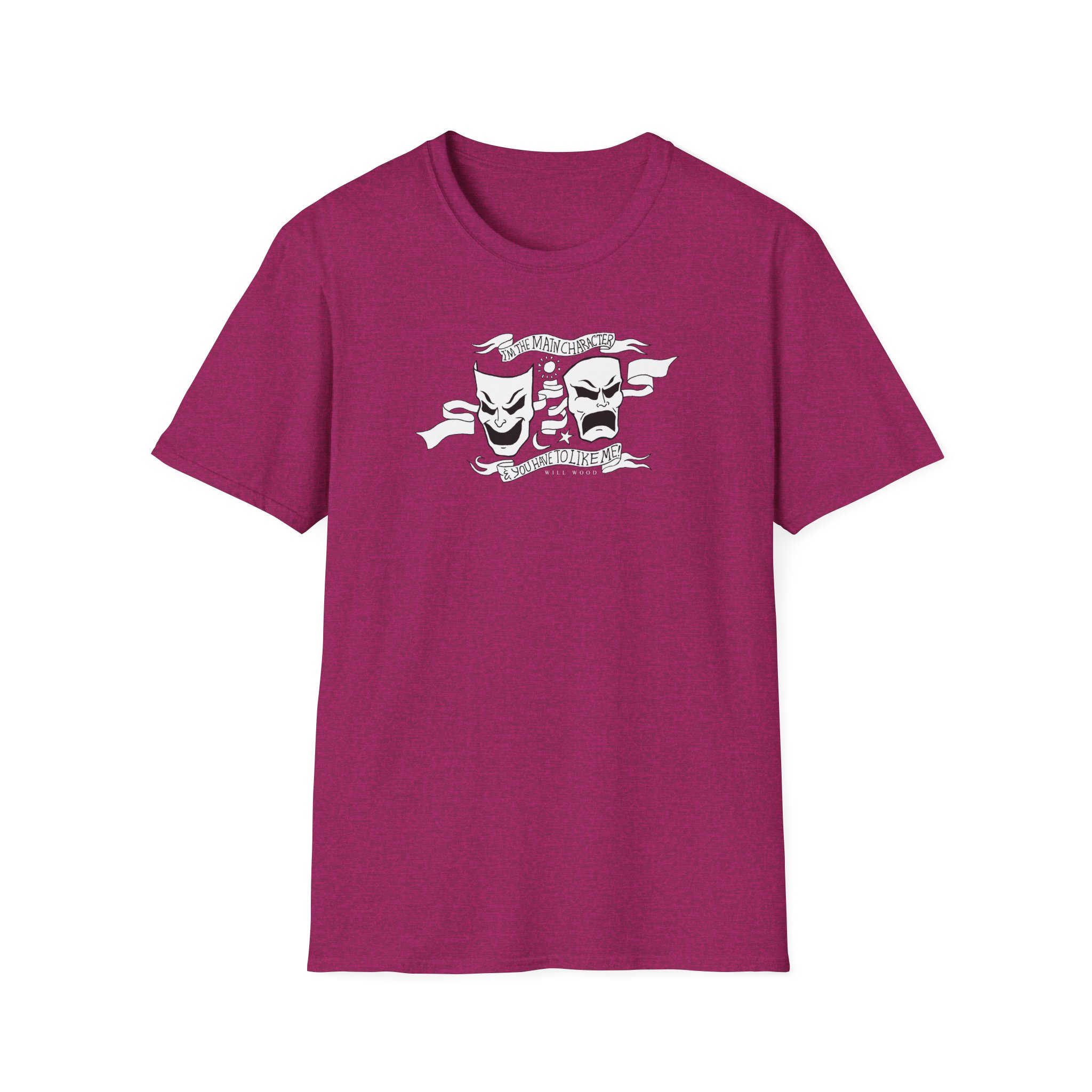 Will Wood the Main Character Unisex Softstyle T-Shirt - Image 15