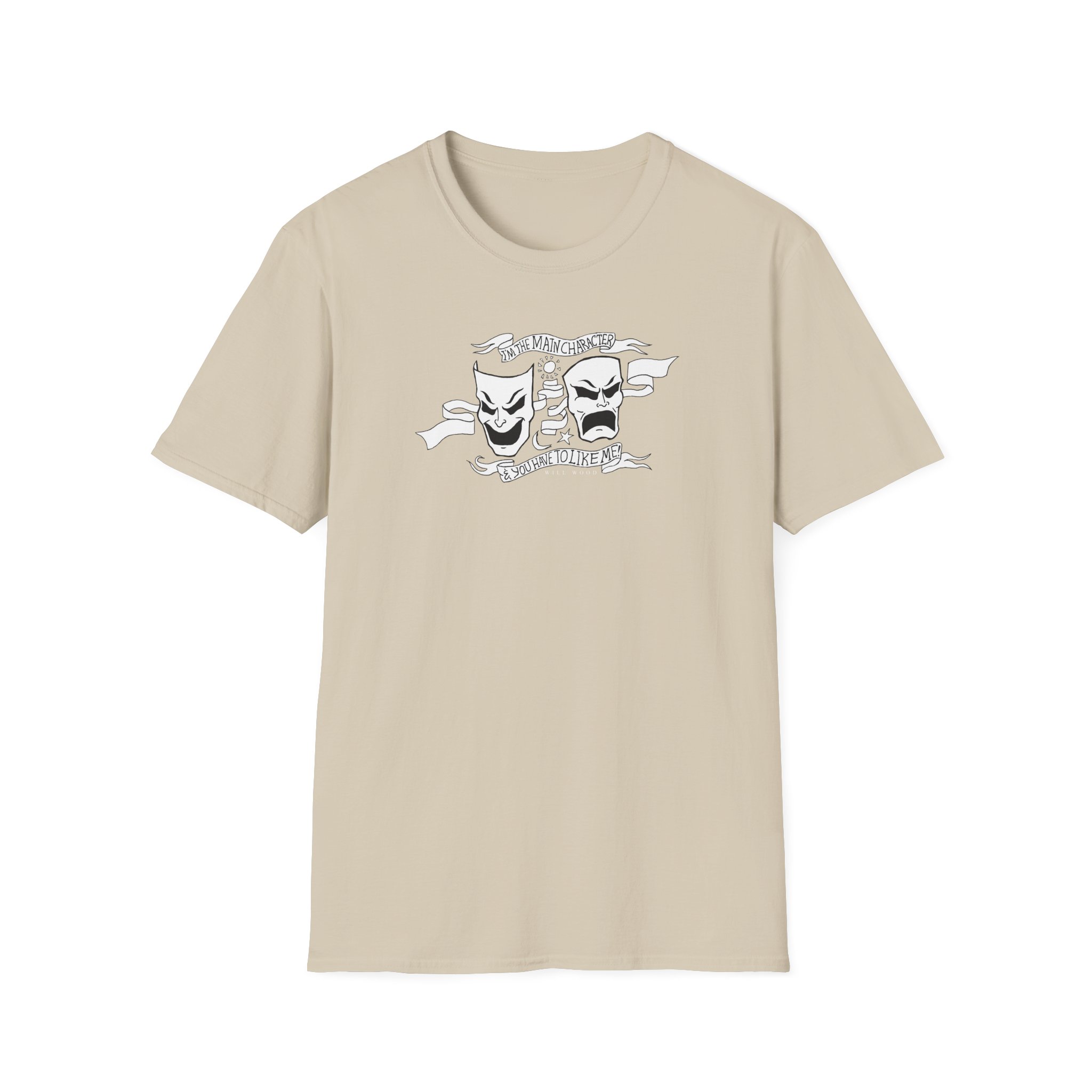 Will Wood the Main Character Unisex Softstyle T-Shirt - Image 5