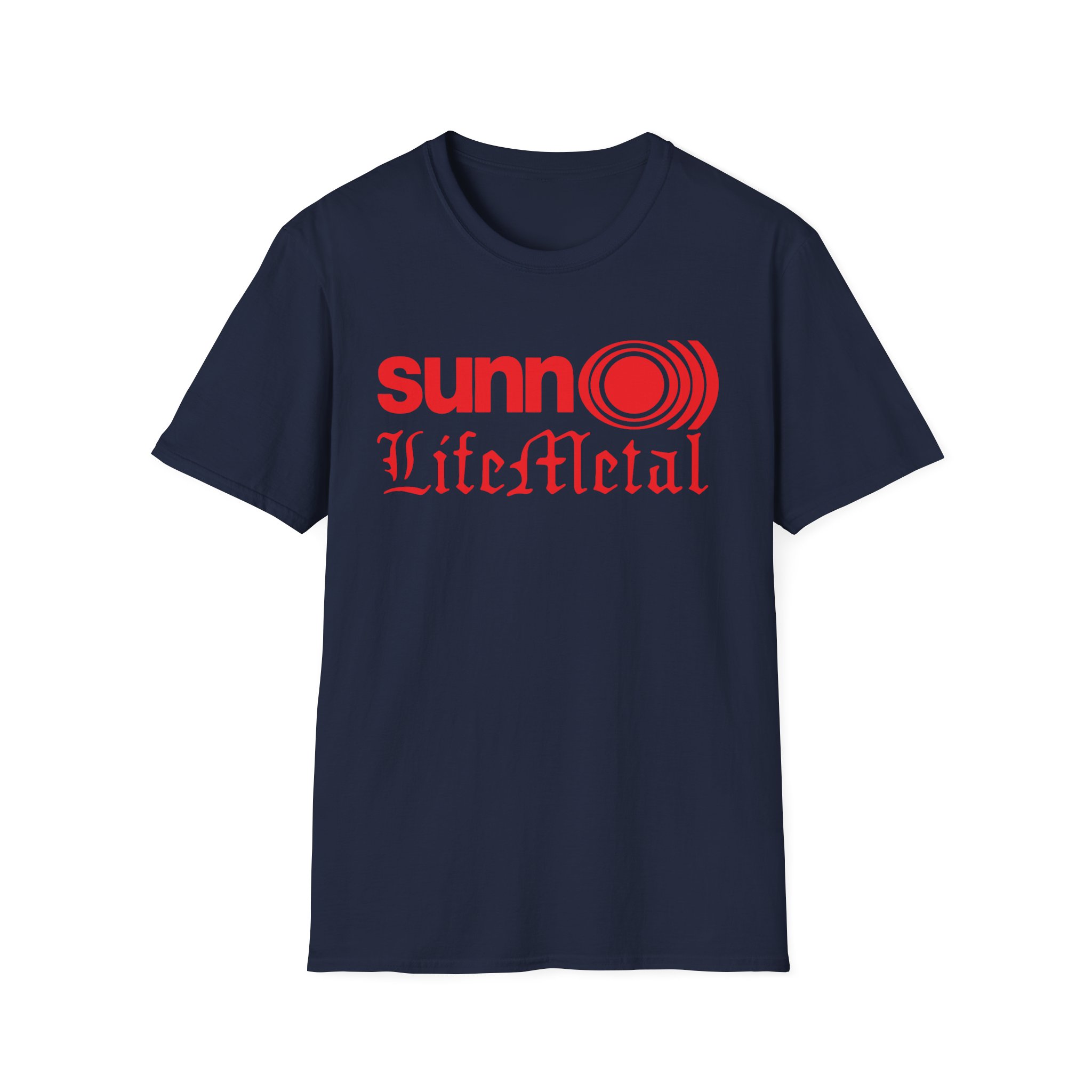 Sunn O Life Metal Logo Unisex Softstyle T-Shirt - Image 21