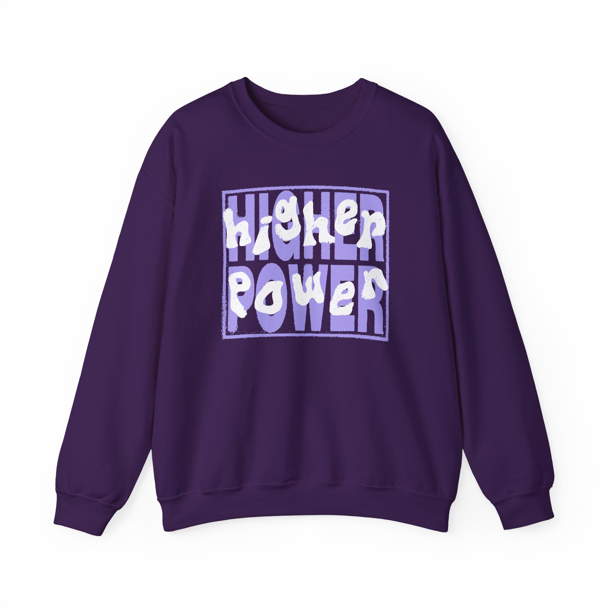 Higher Power Purple Logo Unisex Heavy Blend™ Crewneck Sweatshirt - Image 17