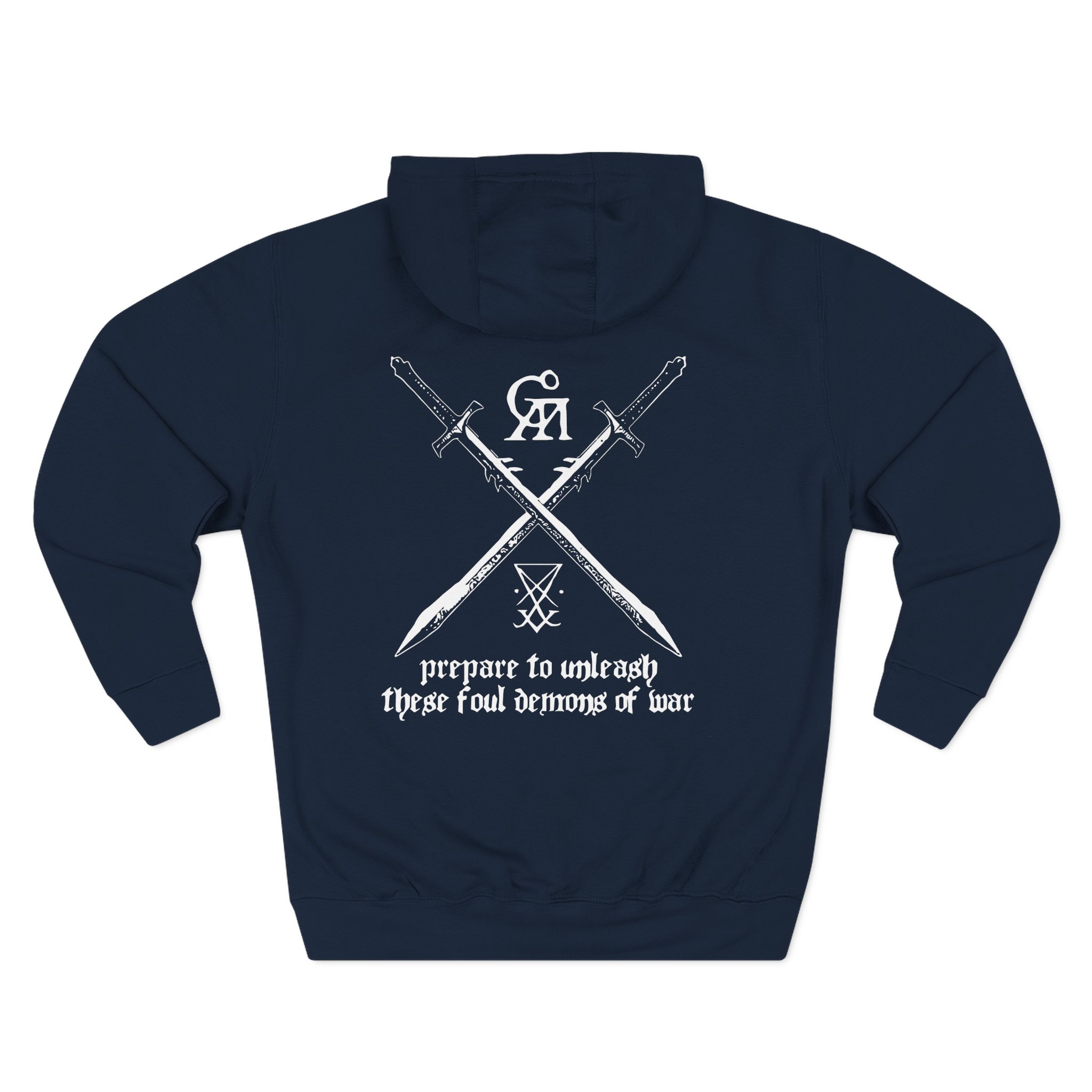 Goatwhore no Mercy Three-Panel Fleece Hoodie - Image 8