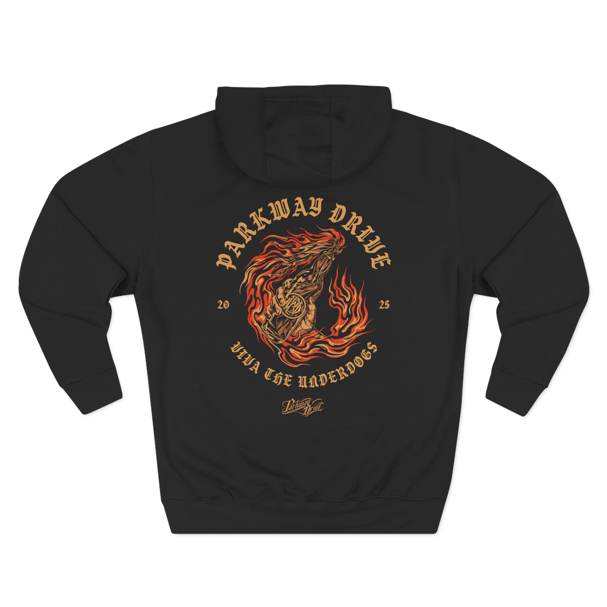 Parkway Drive Vtu 5 Year Anniversary Three-Panel Fleece Hoodie - Image 2