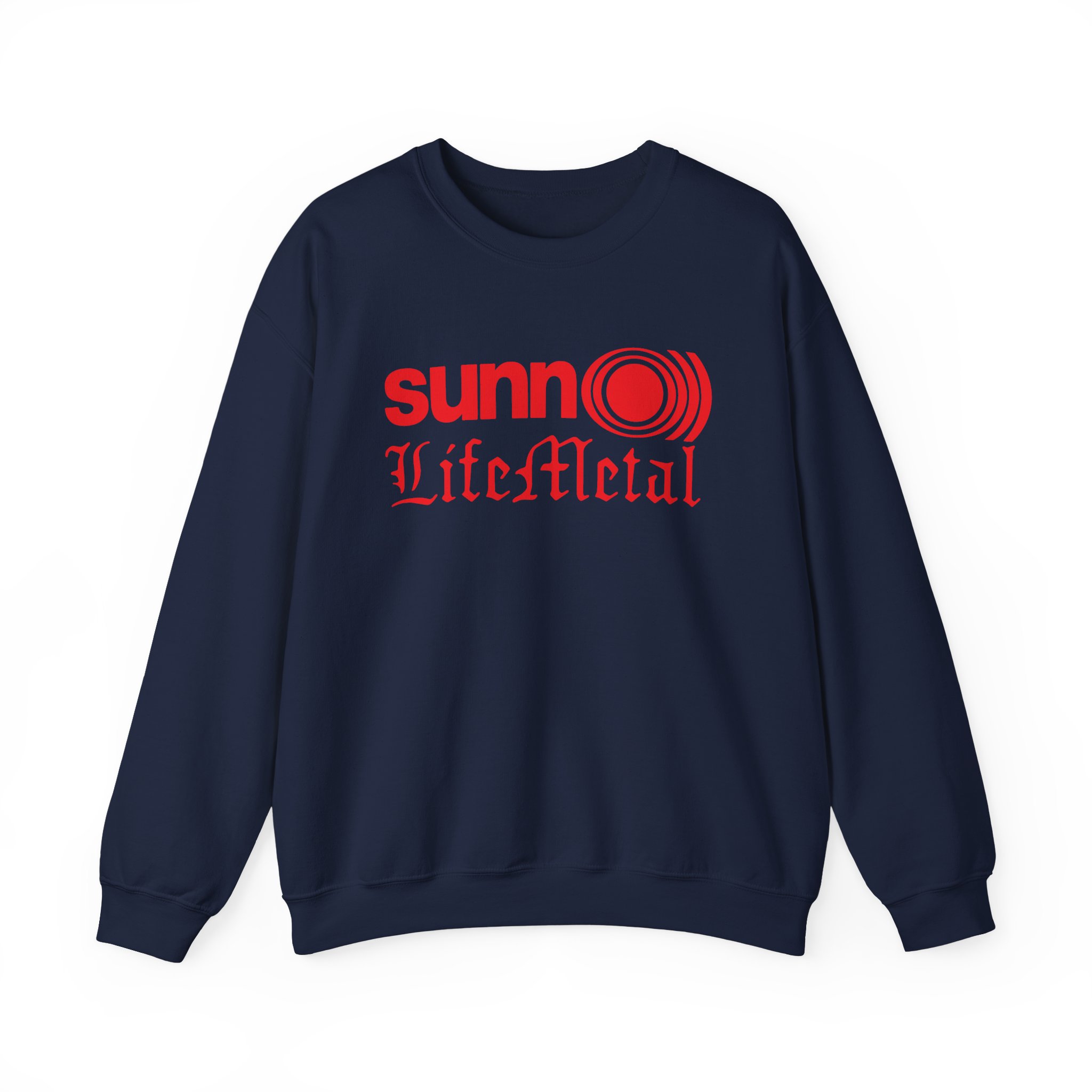 Sunn O Life Metal Logo Unisex Heavy Blend™ Crewneck Sweatshirt - Image 17