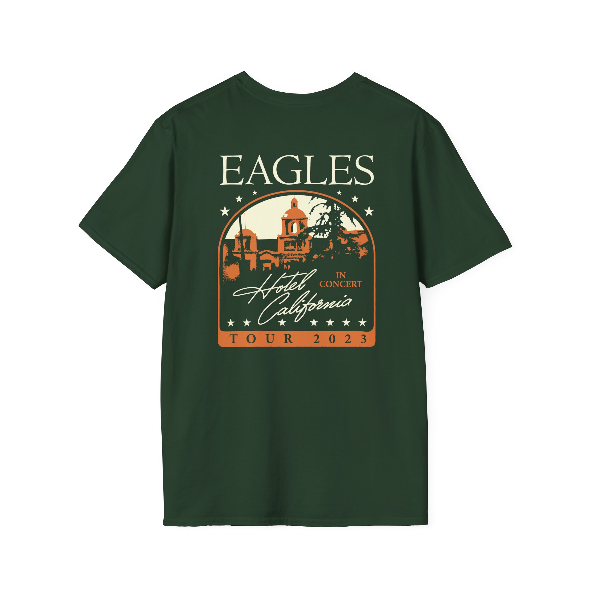The Eagles Hotel California Unisex Softstyle T-Shirt - Image 6
