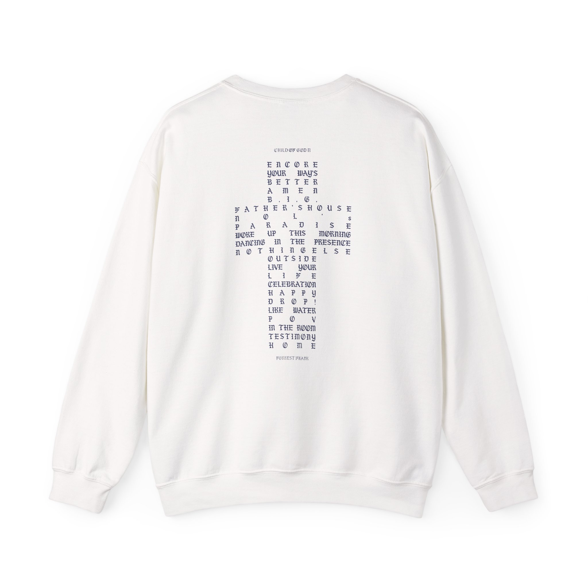 Forrest Frank Child of God Ii Tracklist Unisex Heavy Blend™ Crewneck Sweatshirt - Image 4