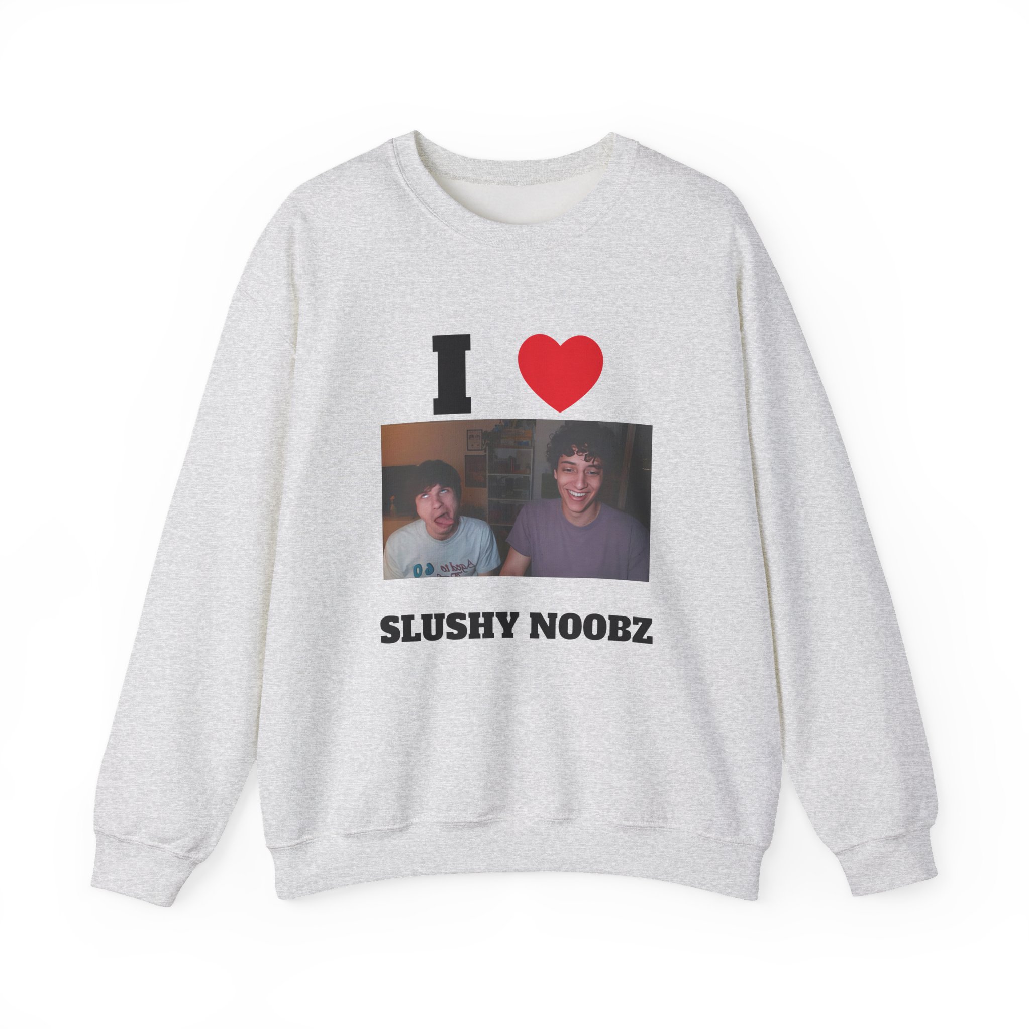 Slushy Noobz I Heart Unisex Heavy Blend™ Crewneck Sweatshirt - Image 3