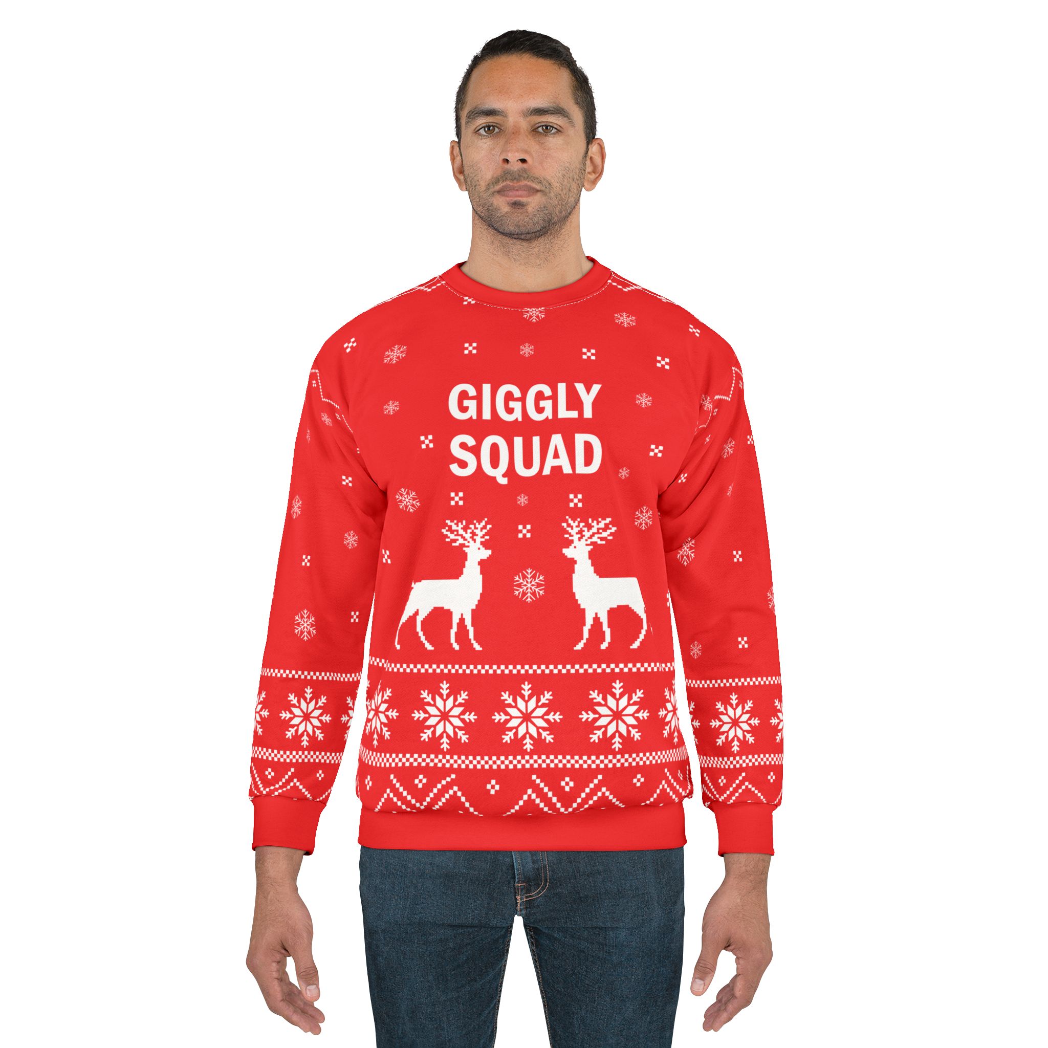 Giggly Squad Unisex Sweatshirt (AOP) - Image 3