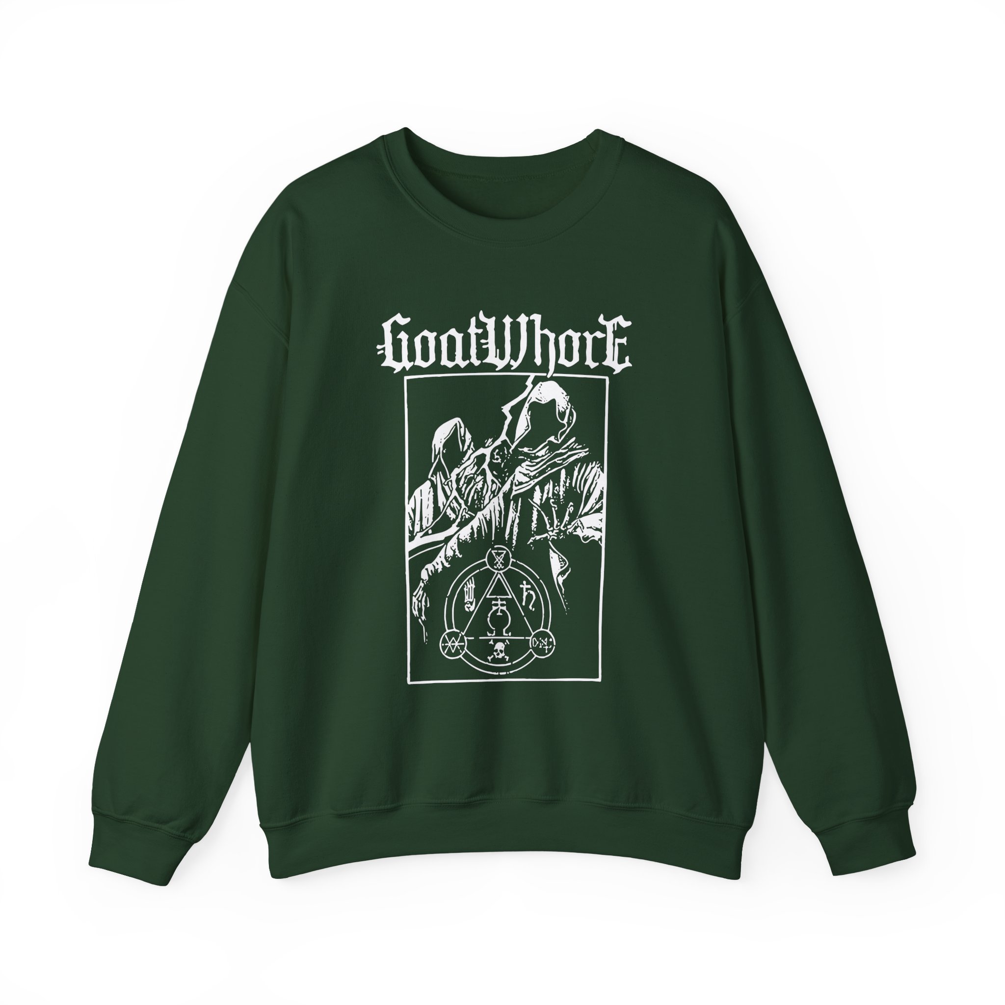 Goatwhore sigil Unisex Heavy Blend™ Crewneck Sweatshirt - Image 7