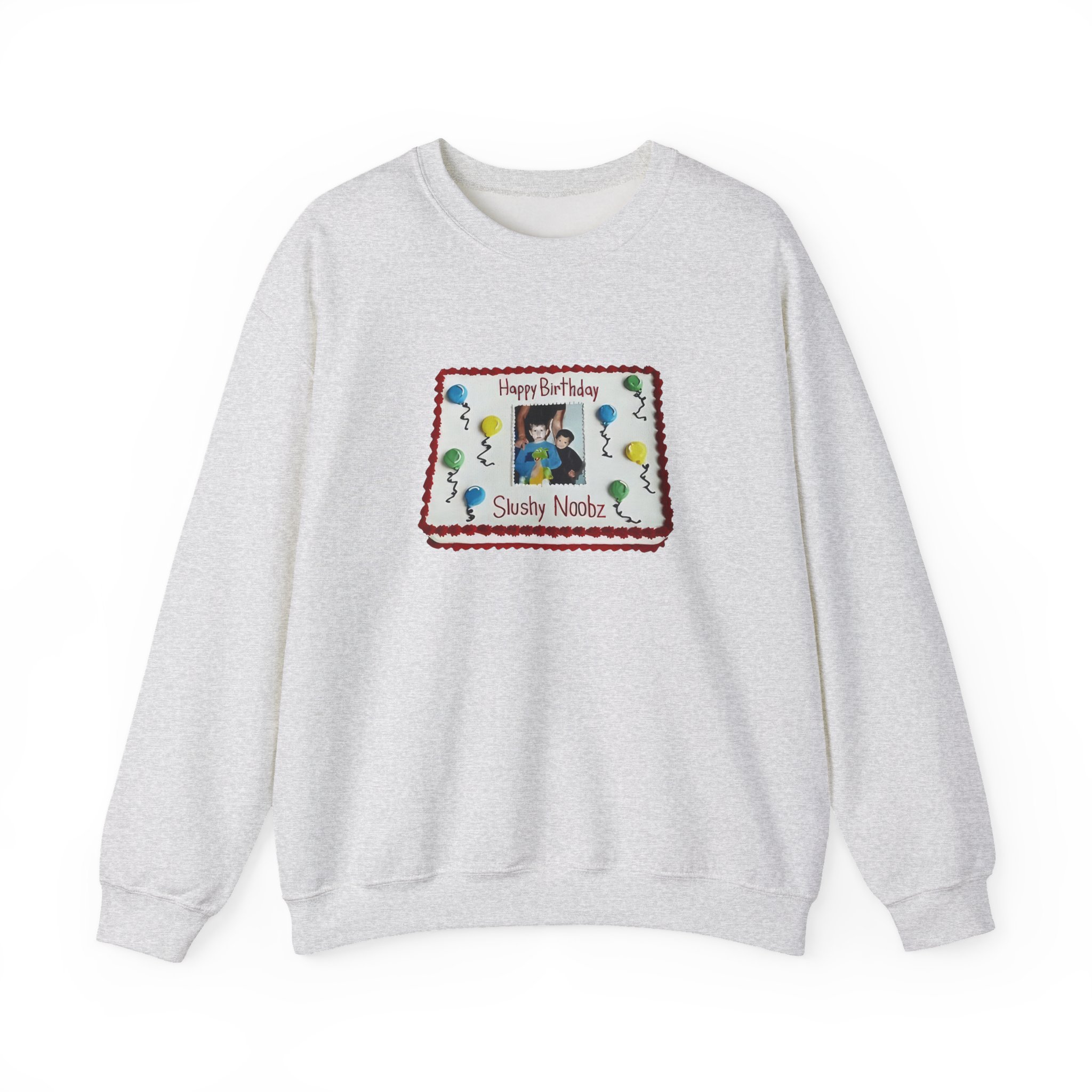Slushy Noobz Birthday Cake Unisex Heavy Blend™ Crewneck Sweatshirt - Image 5