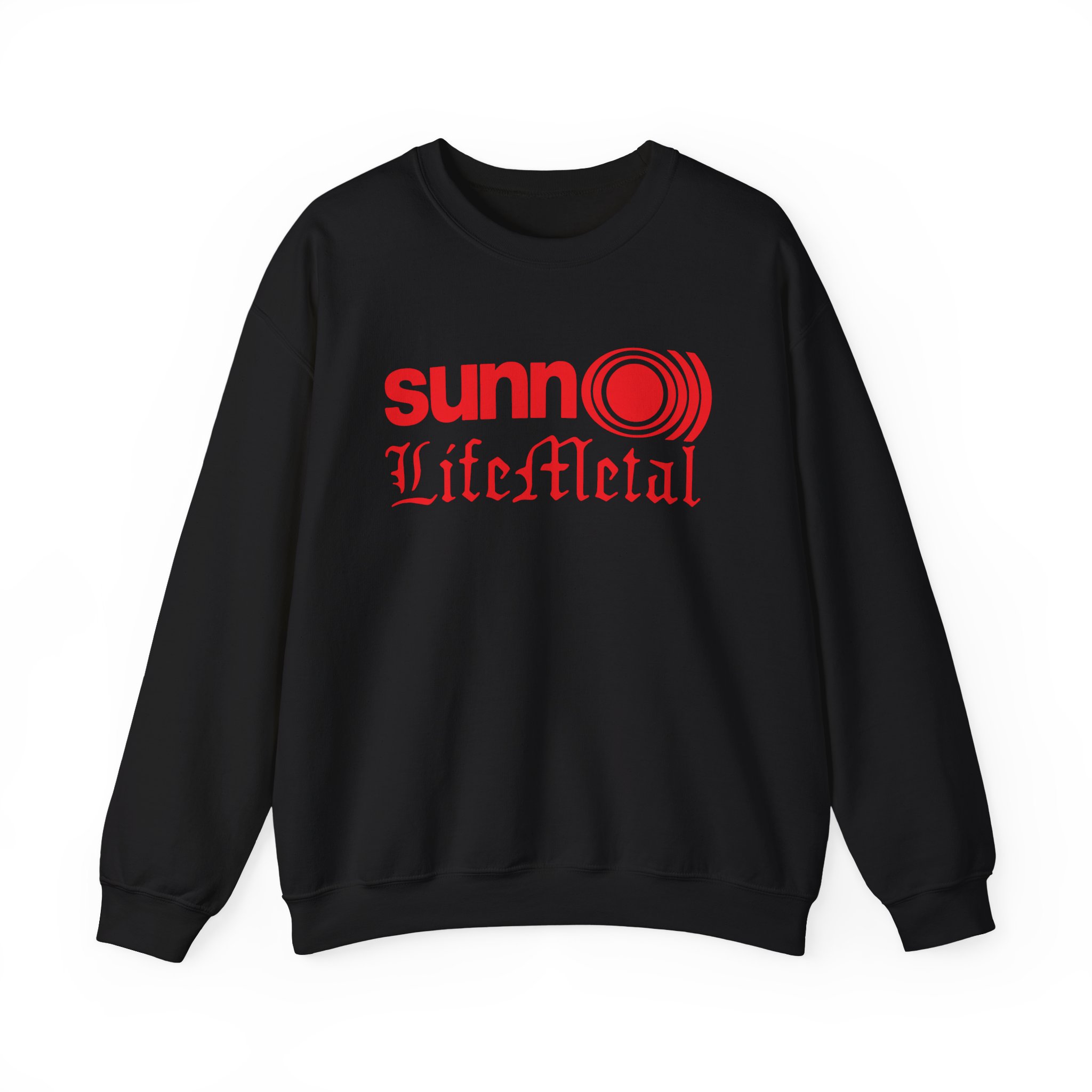 Sunn O Life Metal Logo Unisex Heavy Blend™ Crewneck Sweatshirt