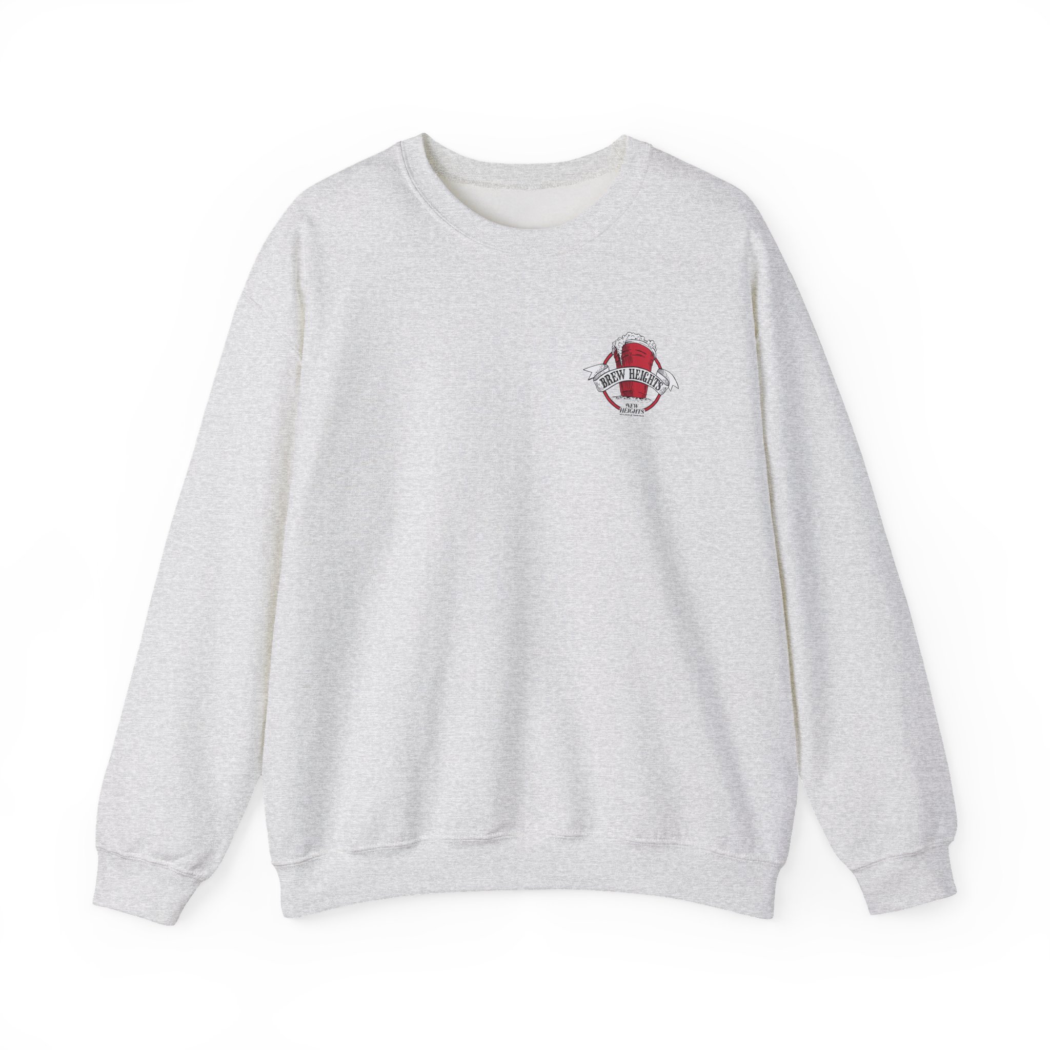 New Heights Brew Heights Left Chest Unisex Heavy Blend™ Crewneck Sweatshirt - Image 3