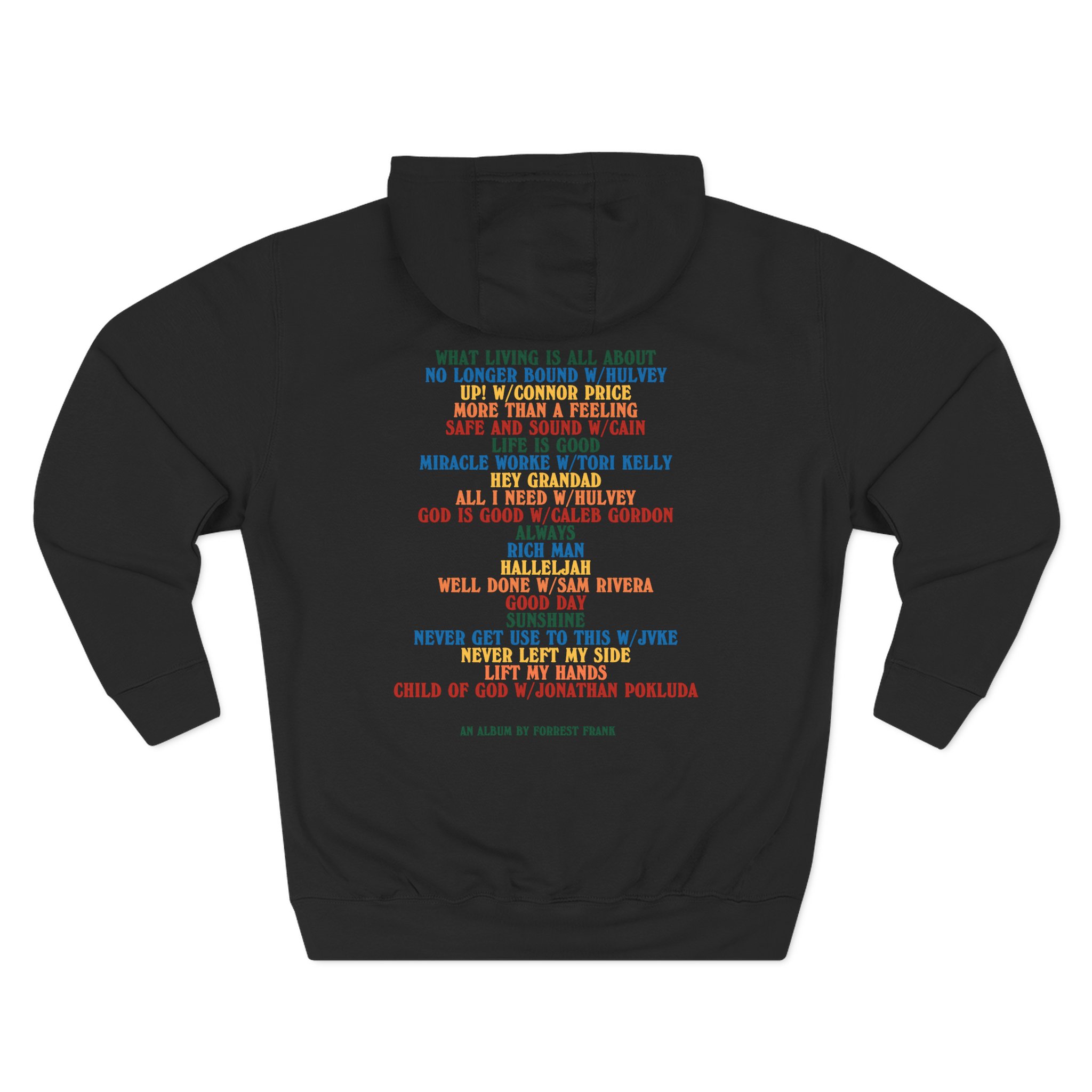 Forrest Frank Child of God Tracklist Three-Panel Fleece Hoodie - Image 8