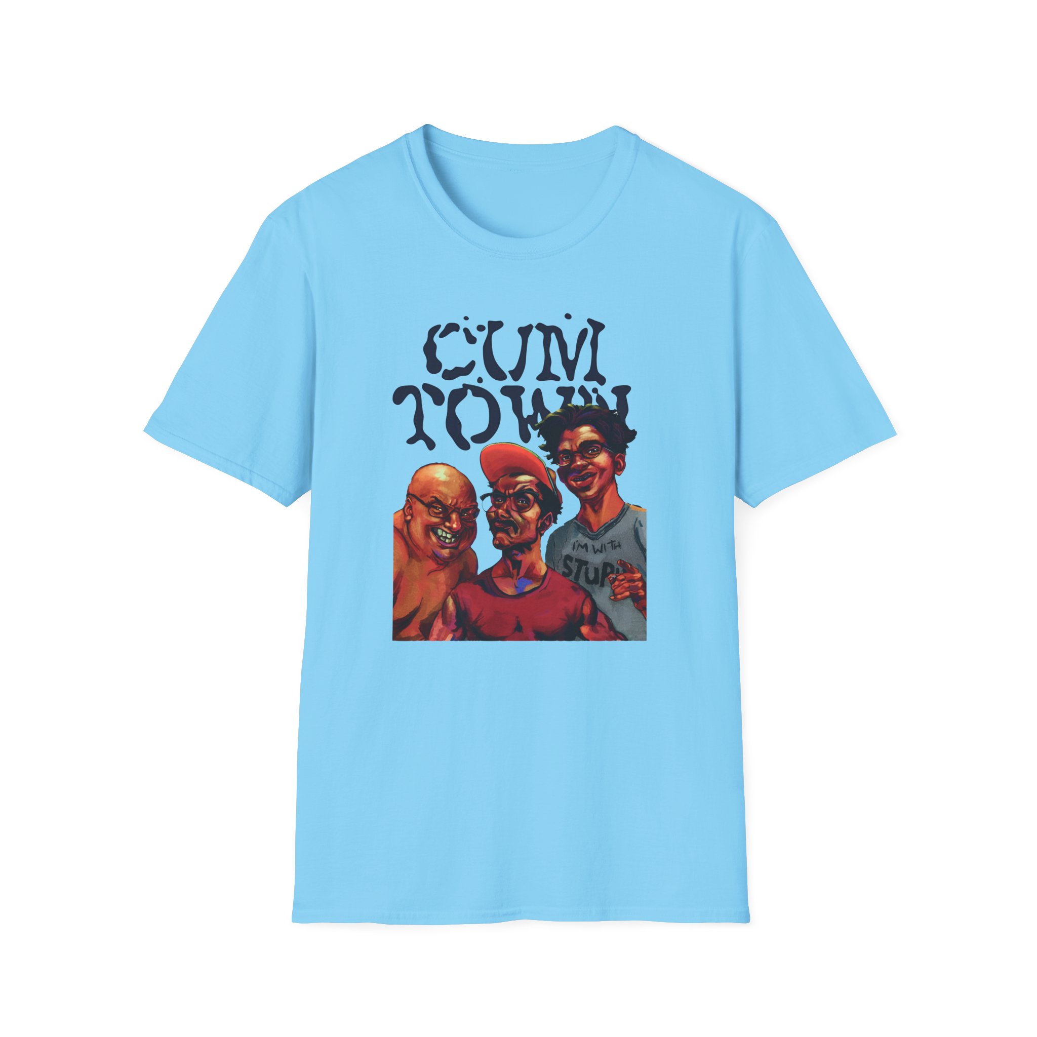 Cum Town Unisex Softstyle T-Shirt - Image 13