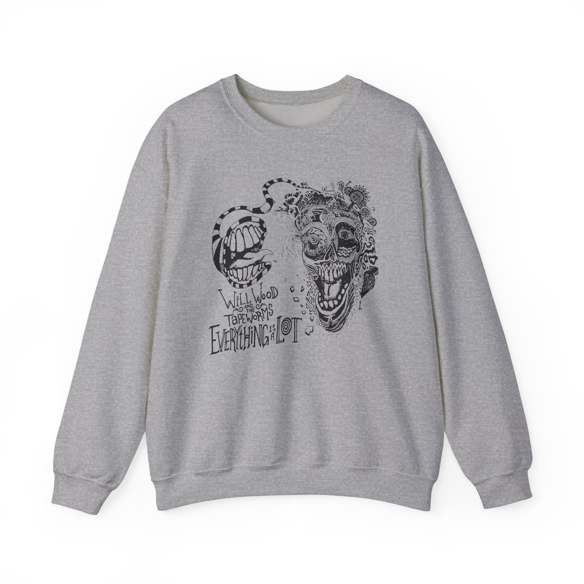Will Wood Everything is a Lot Unisex Heavy Blend™ Crewneck Sweatshirt - Image 9