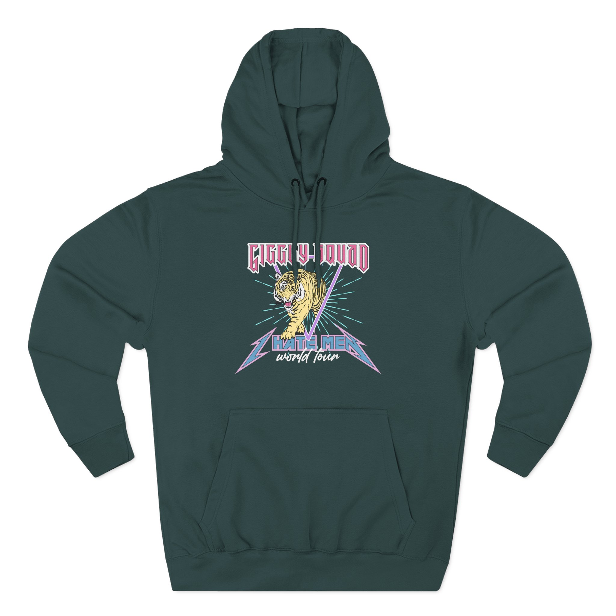 Giggly Squad I H8 Men Band Three-Panel Fleece Hoodie - Image 7