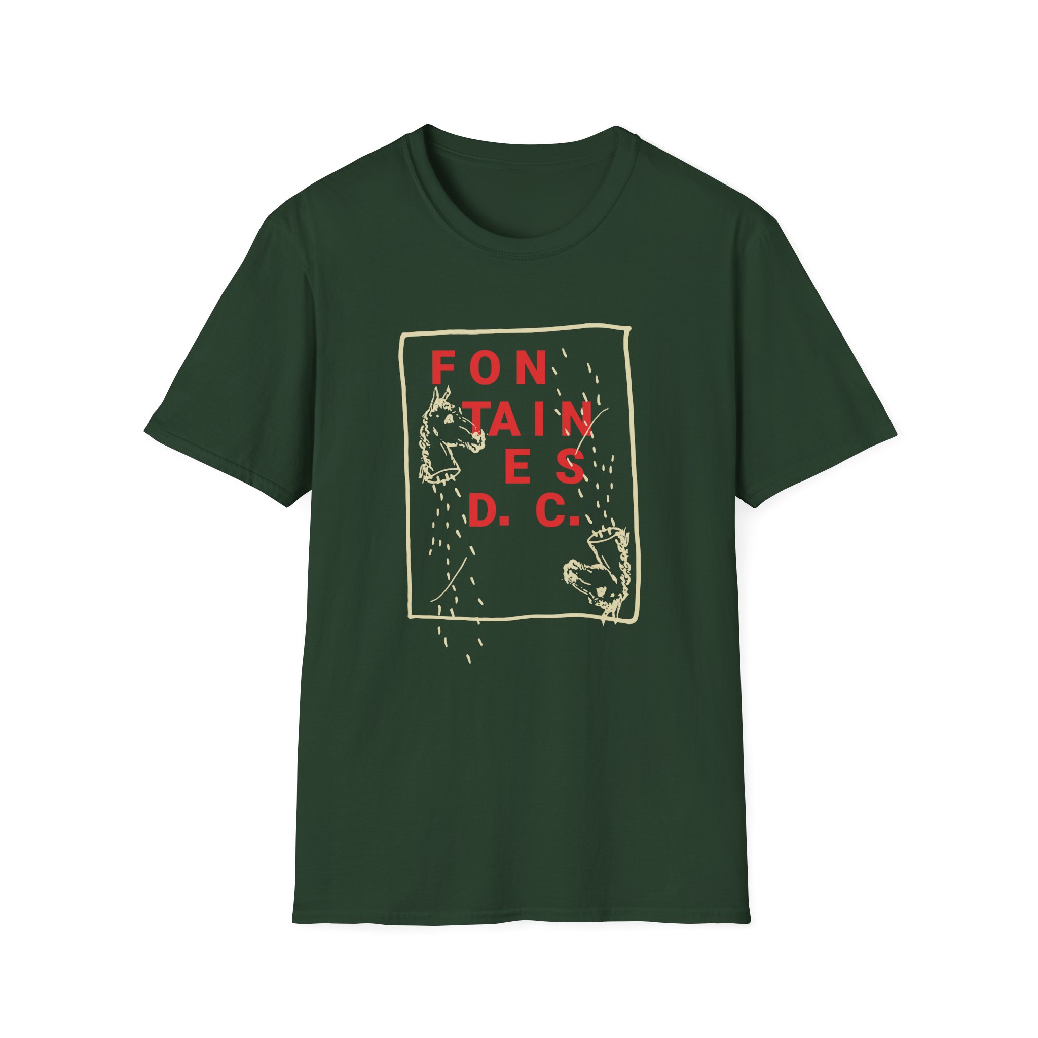 Fontaines Horse Head Unisex Softstyle T-Shirt - Image 5
