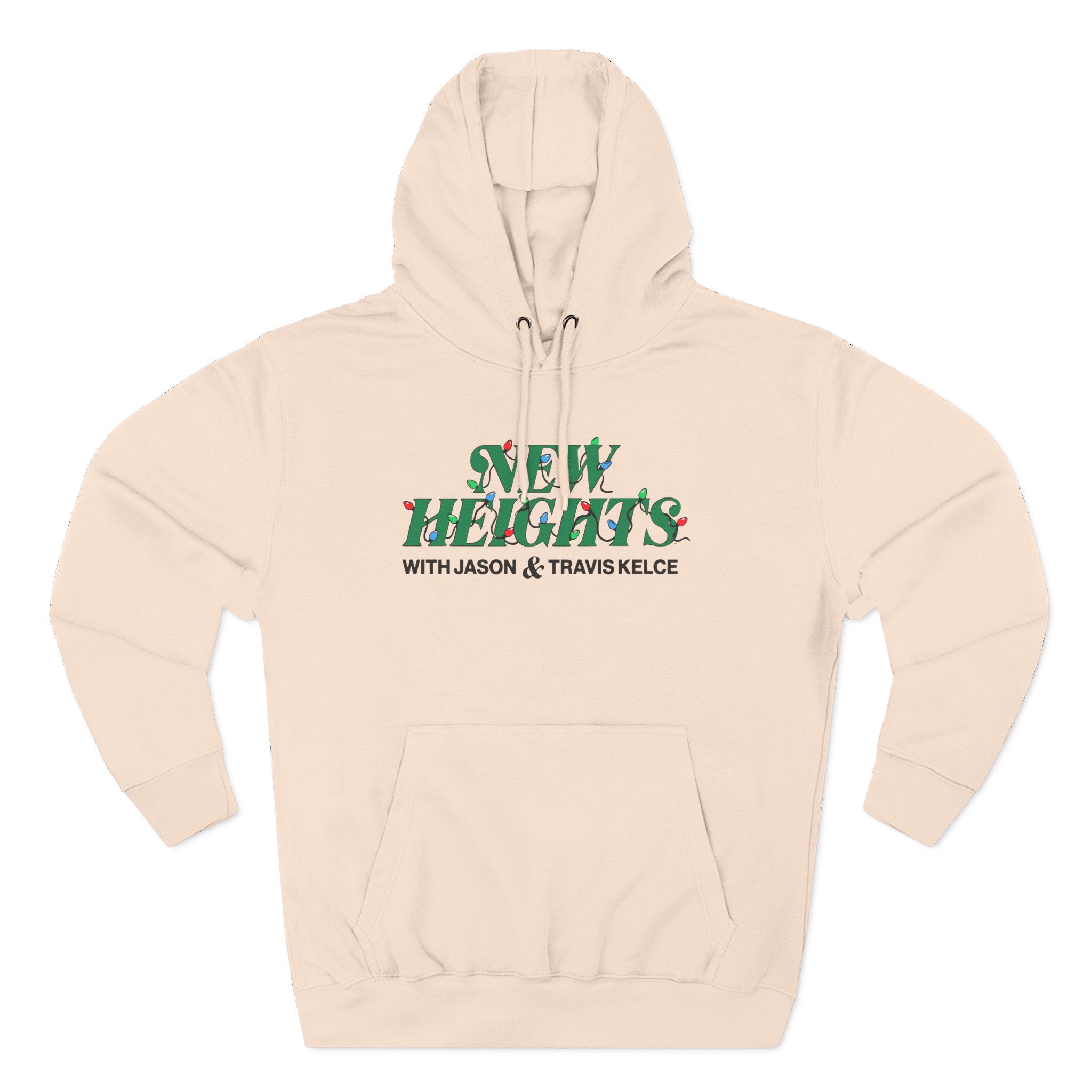 New Heights Podcast Holiday Lights Three-Panel Fleece Hoodie - Image 7