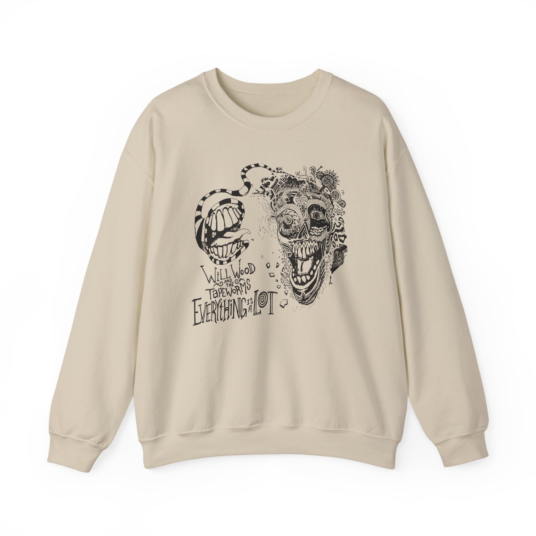 Will Wood Everything is a Lot Unisex Heavy Blend™ Crewneck Sweatshirt - Image 7