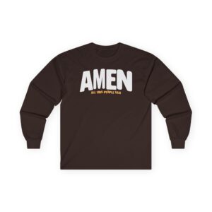 Forrest Frank Amen Brown Unisex Ultra Cotton Long Sleeve Tee