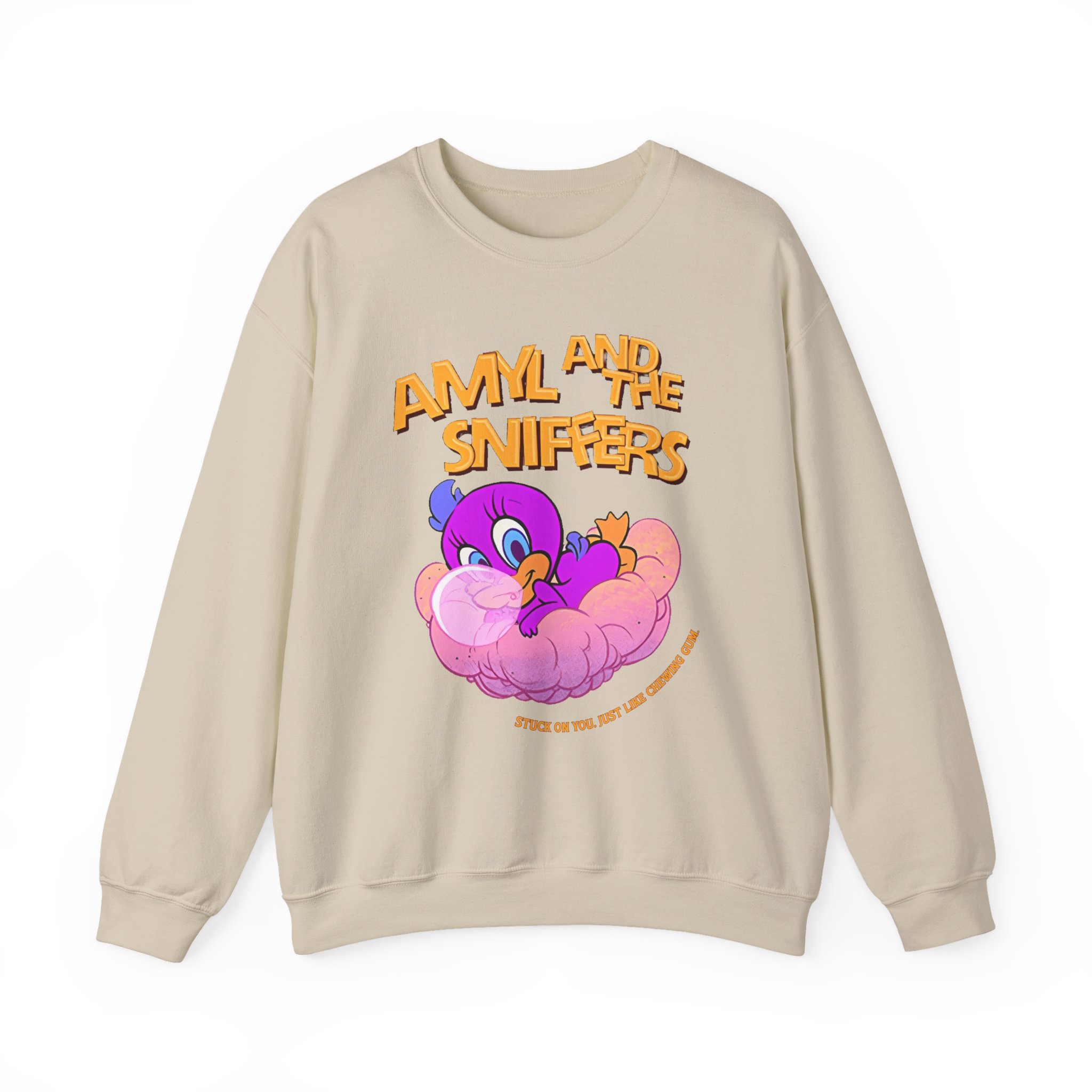 Amyl and the Sniffers Stuck On You Baby Unisex Heavy Blend™ Crewneck Sweatshirt - Image 5
