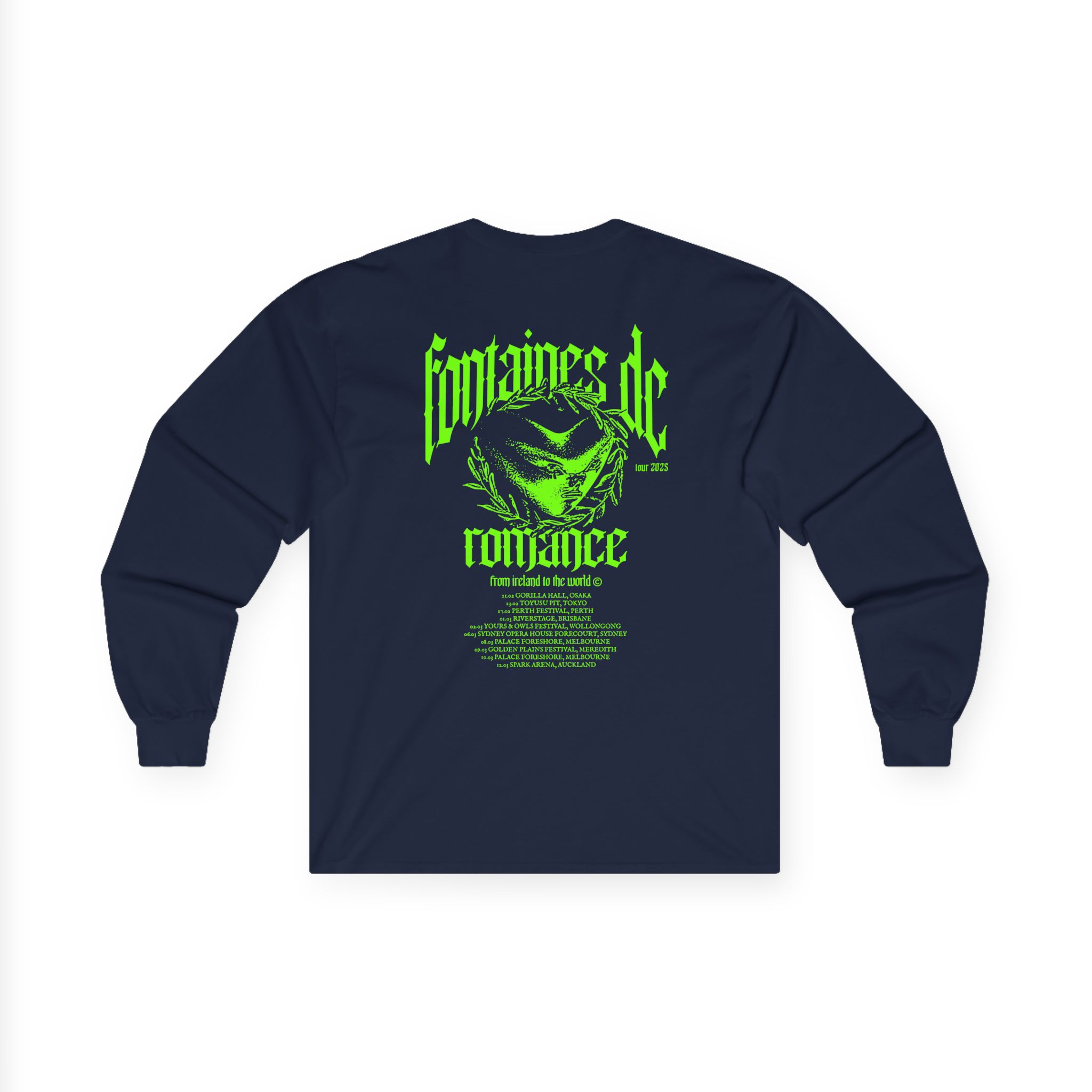 Fontaines D.C. Tour Unisex Ultra Cotton Long Sleeve Tee - Image 12