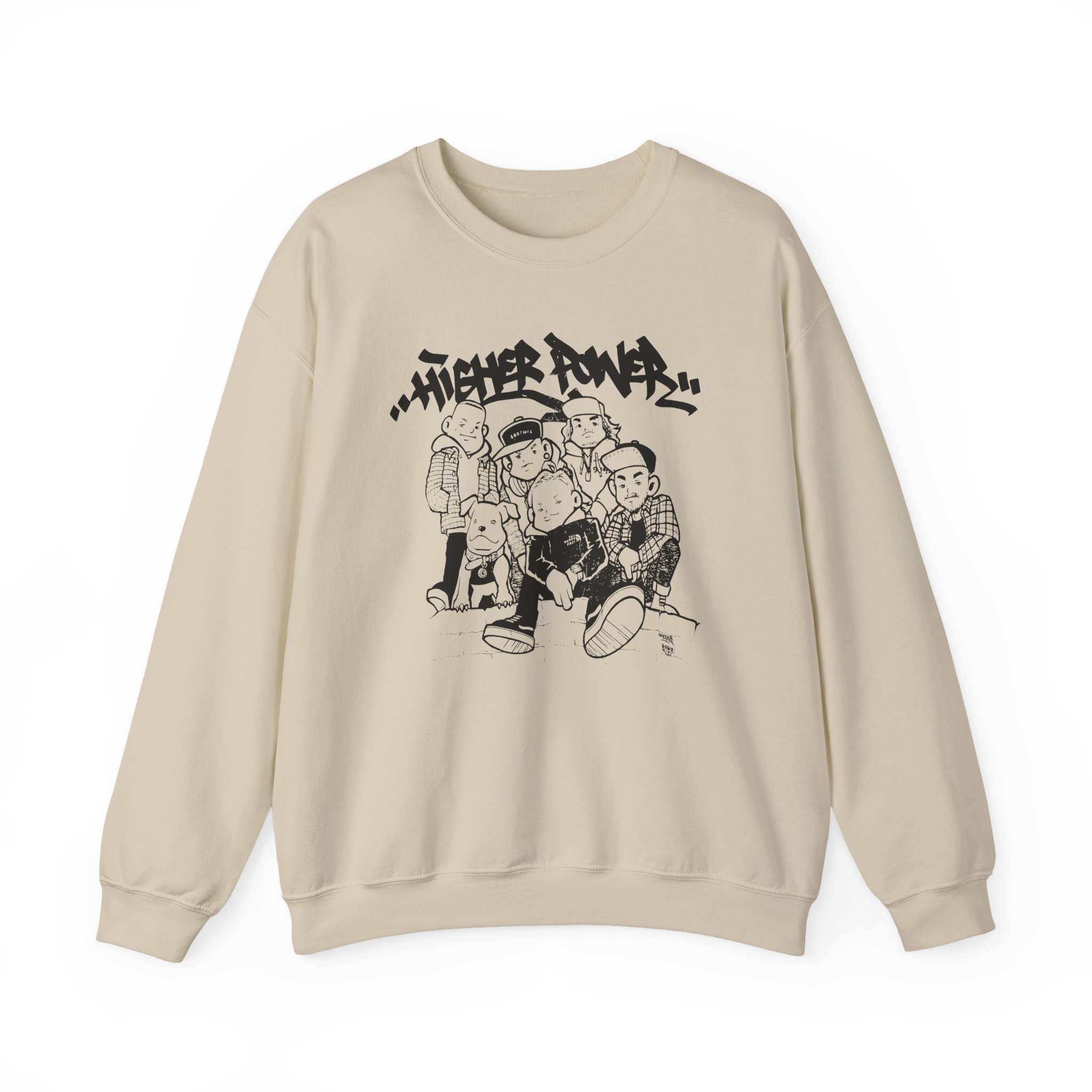 Higher Power Os Ringer Unisex Heavy Blend™ Crewneck Sweatshirt - Image 7