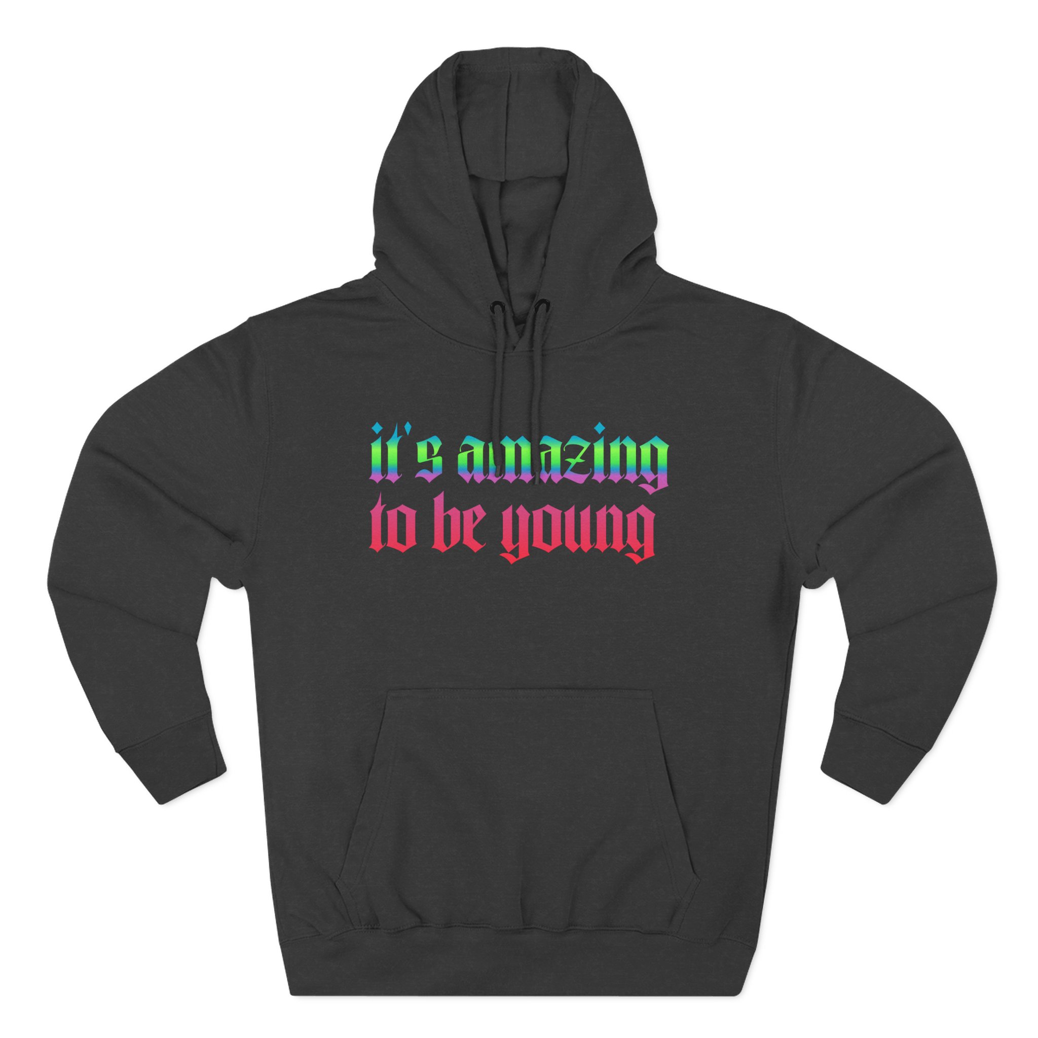Fontaines It's Amazing To Be Young Three-Panel Fleece Hoodie - Image 3