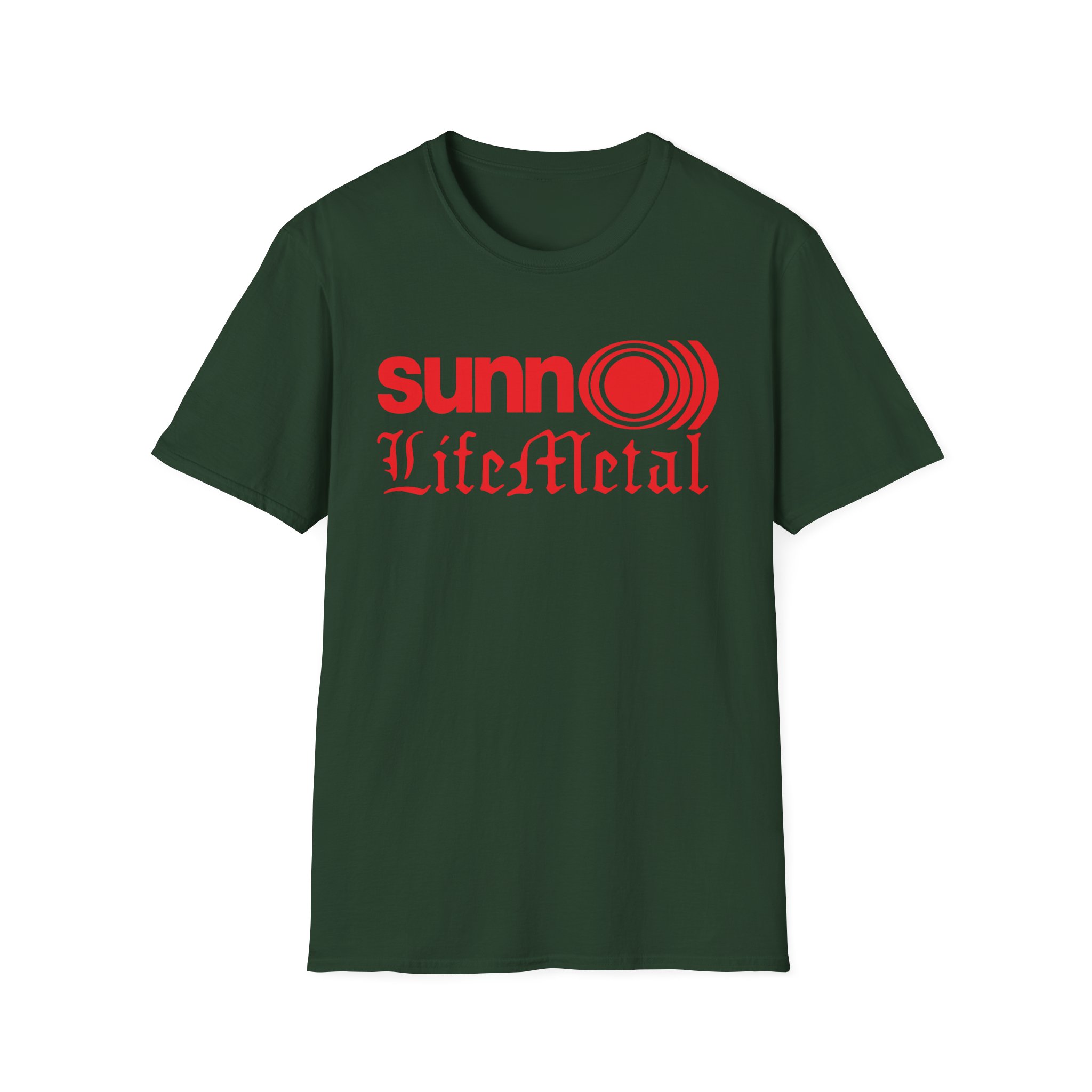 Sunn O Life Metal Logo Unisex Softstyle T-Shirt - Image 13