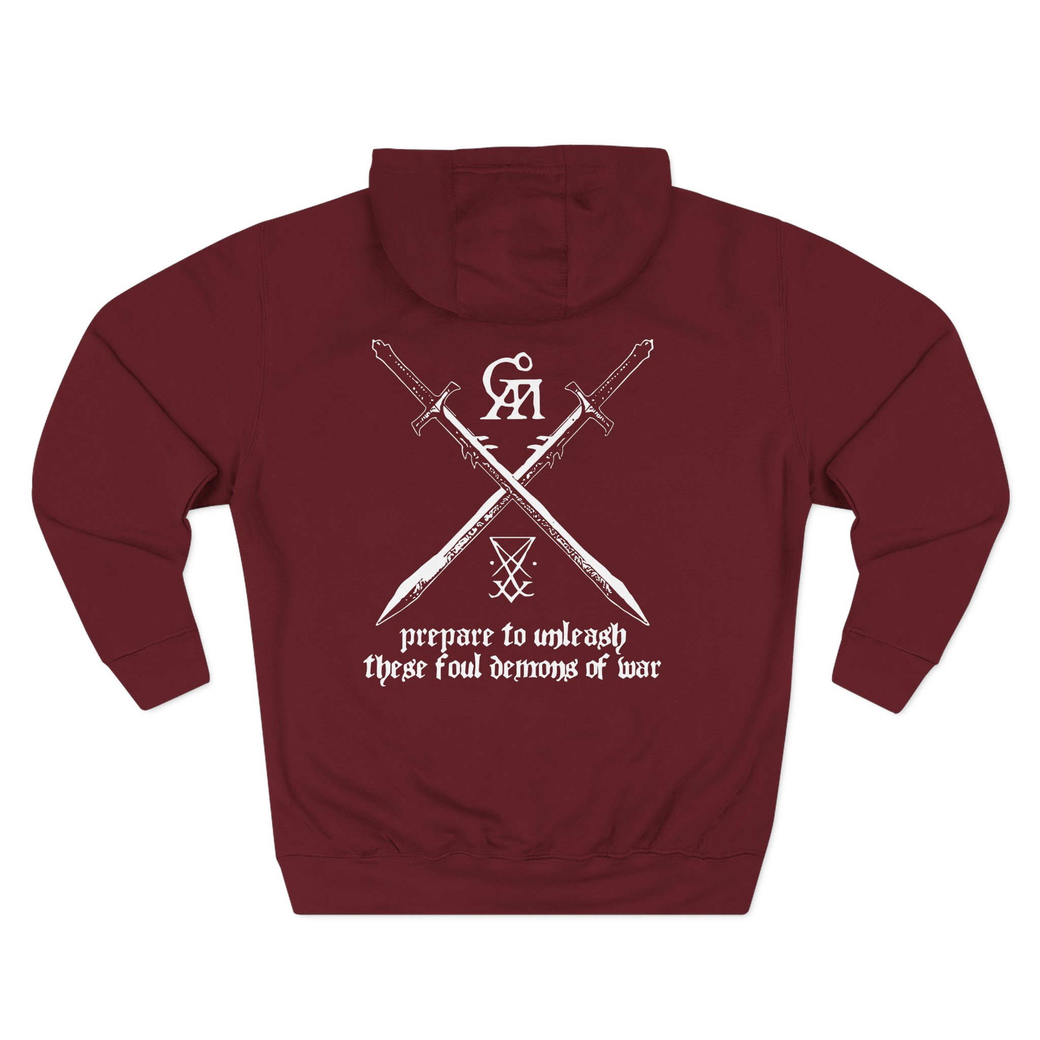 Goatwhore no Mercy Three-Panel Fleece Hoodie - Image 10