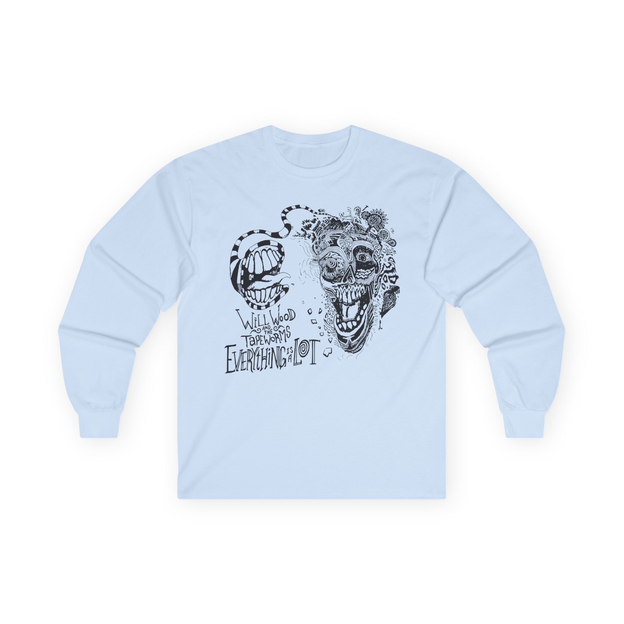 Will Wood Everything is a Lot Unisex Ultra Cotton Long Sleeve Tee - Image 9