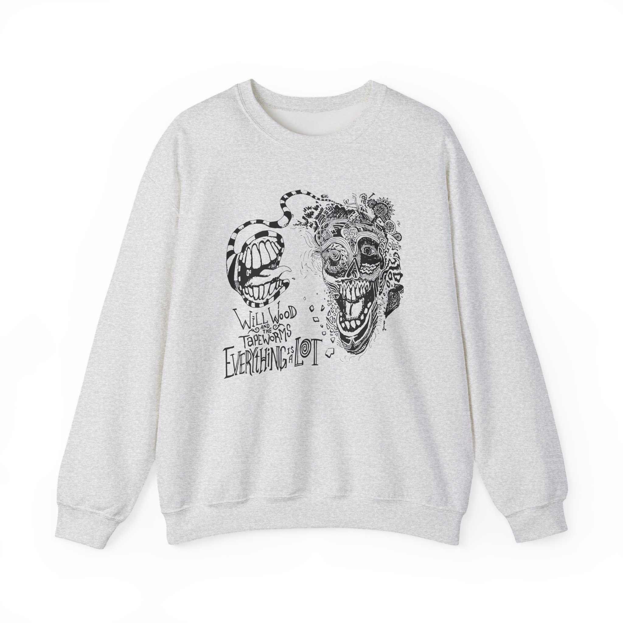 Will Wood Everything is a Lot Unisex Heavy Blend™ Crewneck Sweatshirt - Image 3