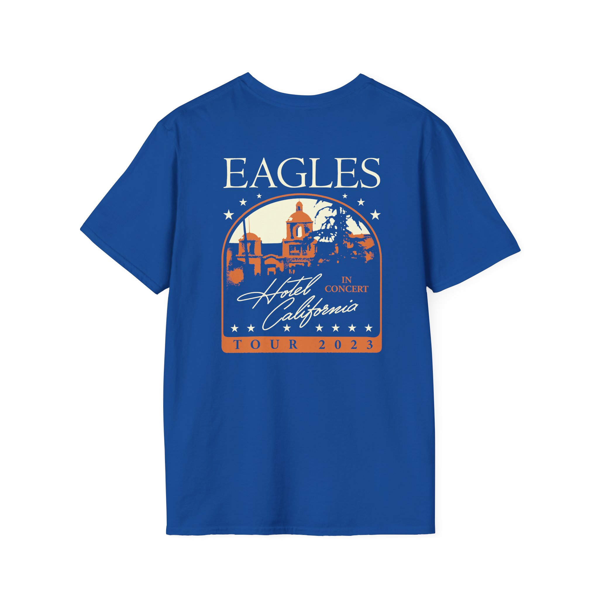 The Eagles Hotel California Unisex Softstyle T-Shirt - Image 8