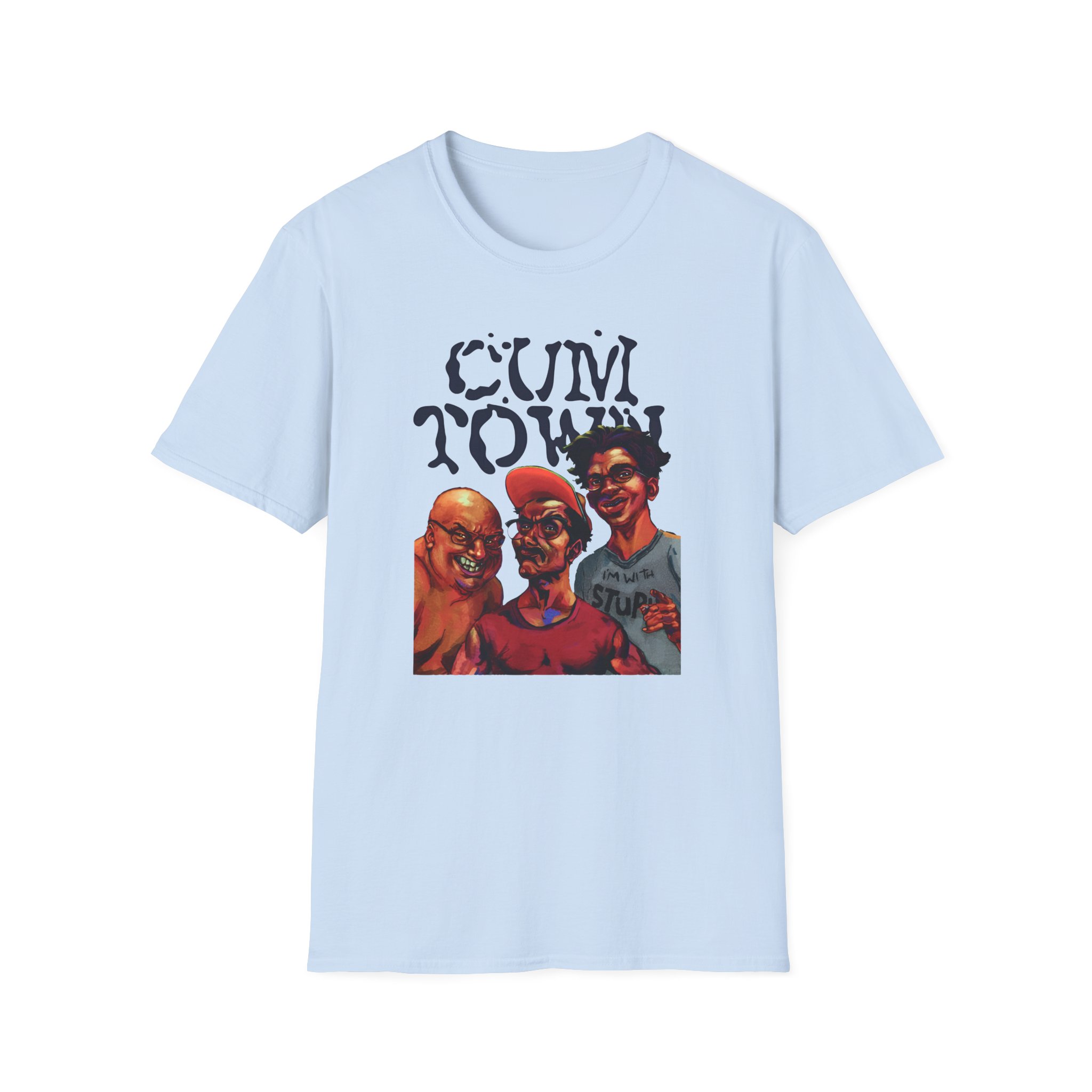 Cum Town Unisex Softstyle T-Shirt - Image 15