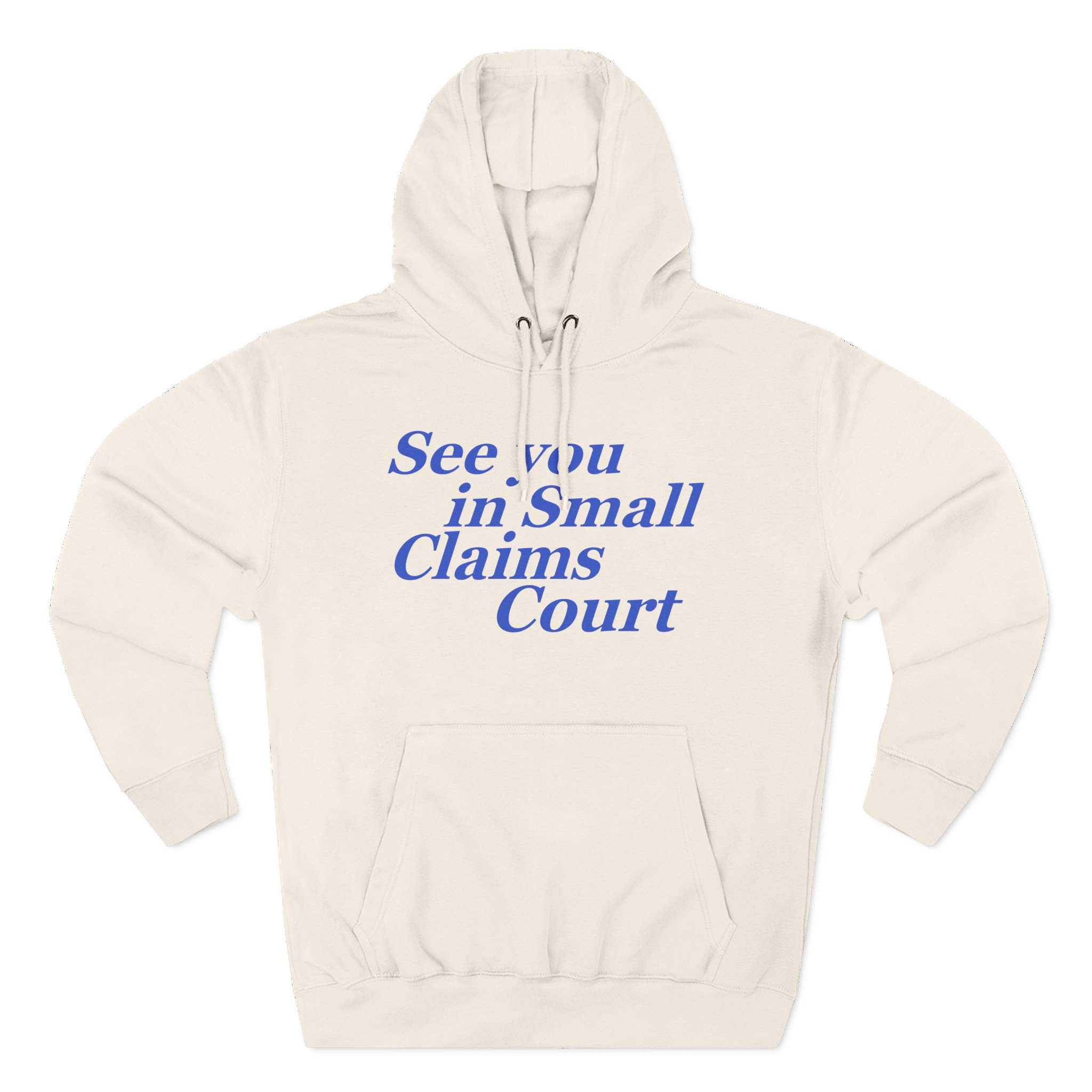 Giggly Squad See You in Small Claims Court Three-Panel Fleece Hoodie - Image 5