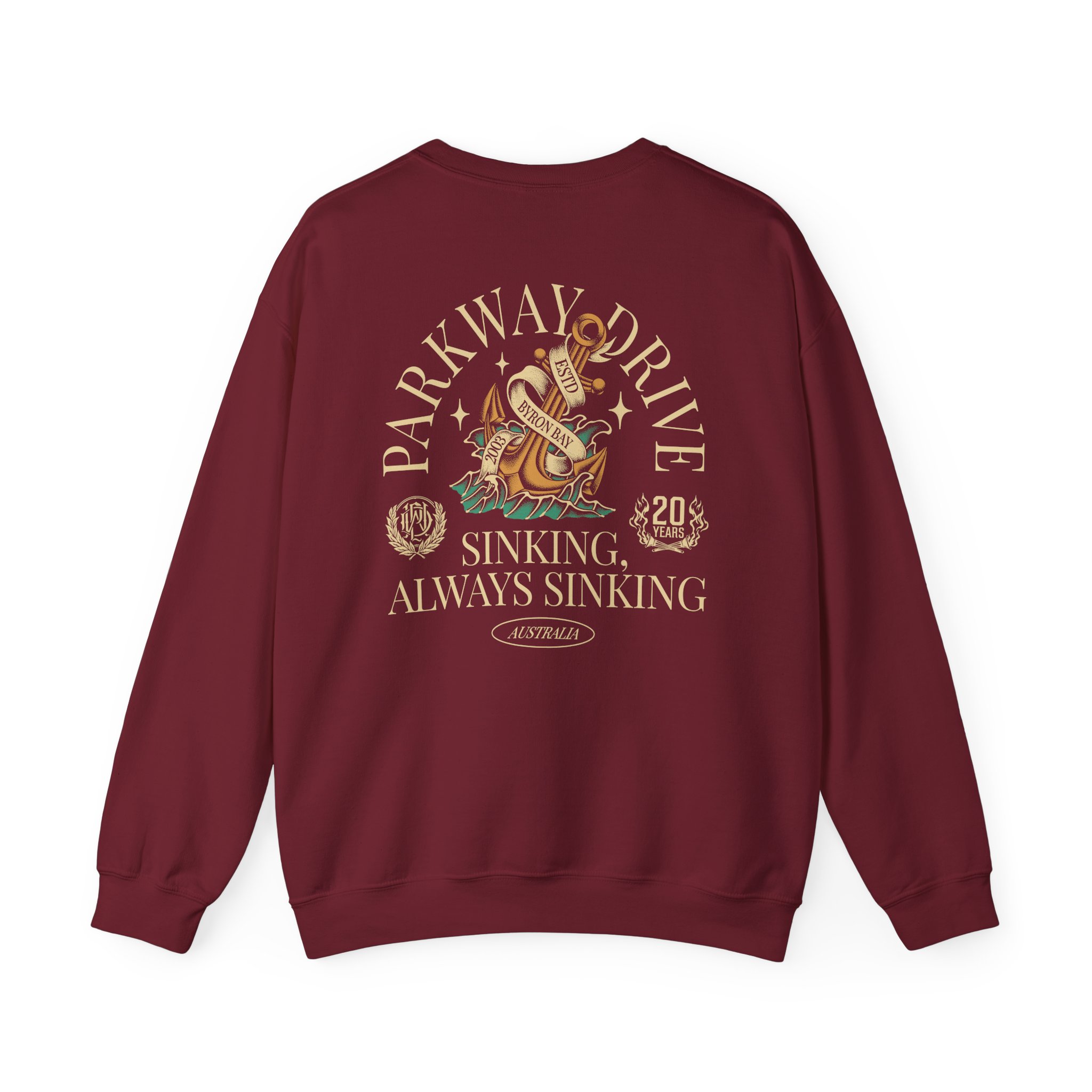 Parkway Drive Boneyards Anchor Unisex Heavy Blend™ Crewneck Sweatshirt - Image 22