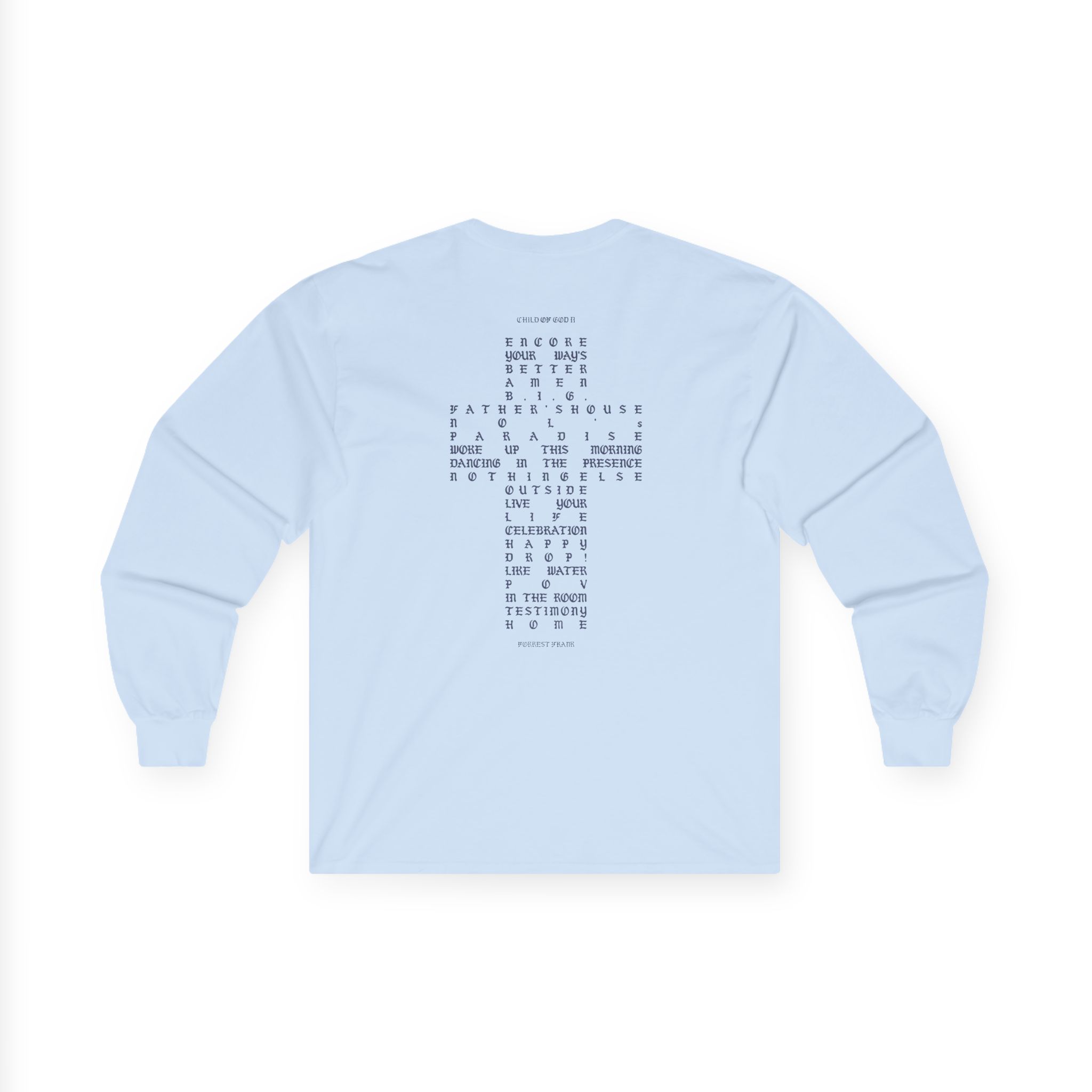Forrest Frank Child of God Ii Tracklist Unisex Ultra Cotton Long Sleeve Tee - Image 10