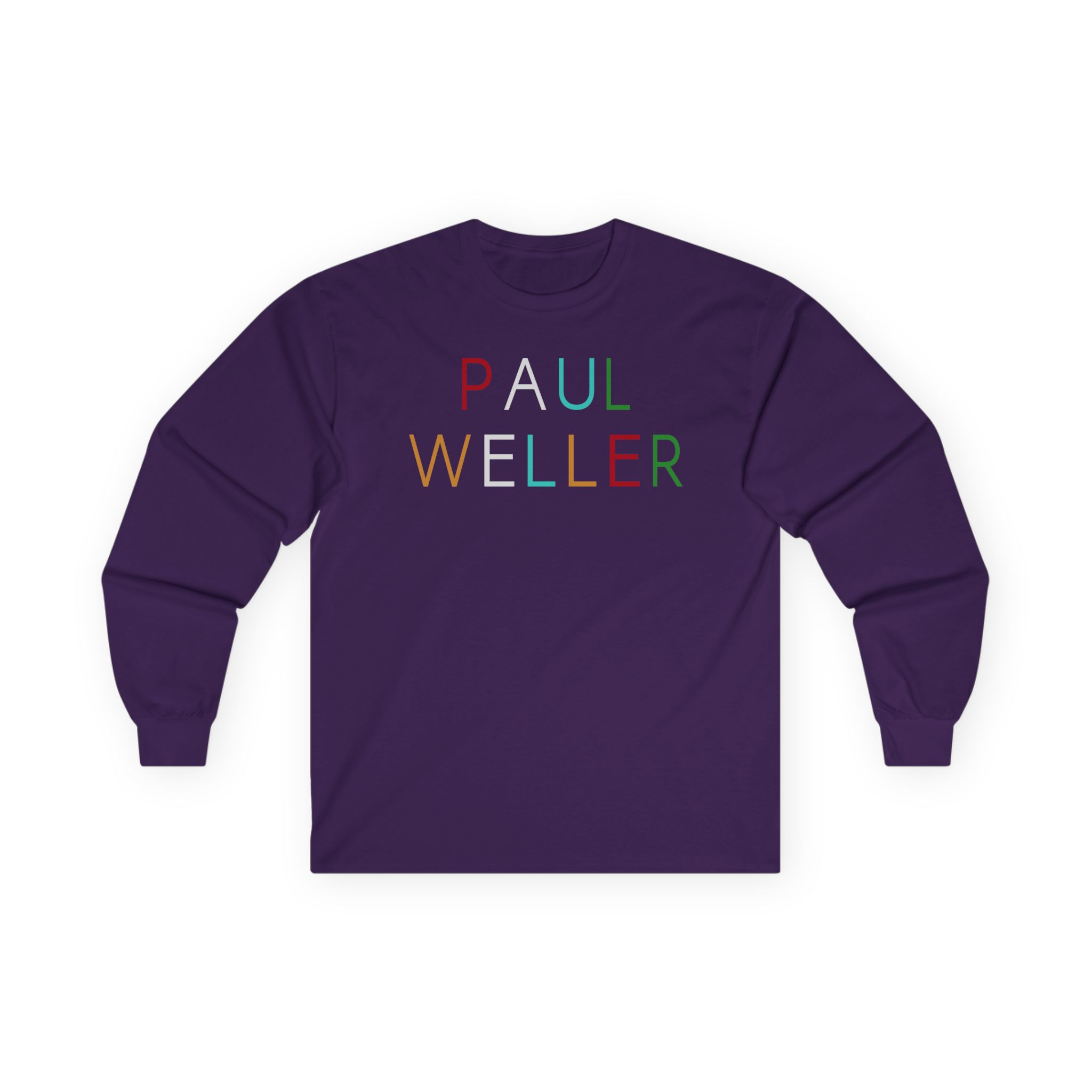 PW Multicolour Logo Unisex Ultra Cotton Long Sleeve Tee - Image 9