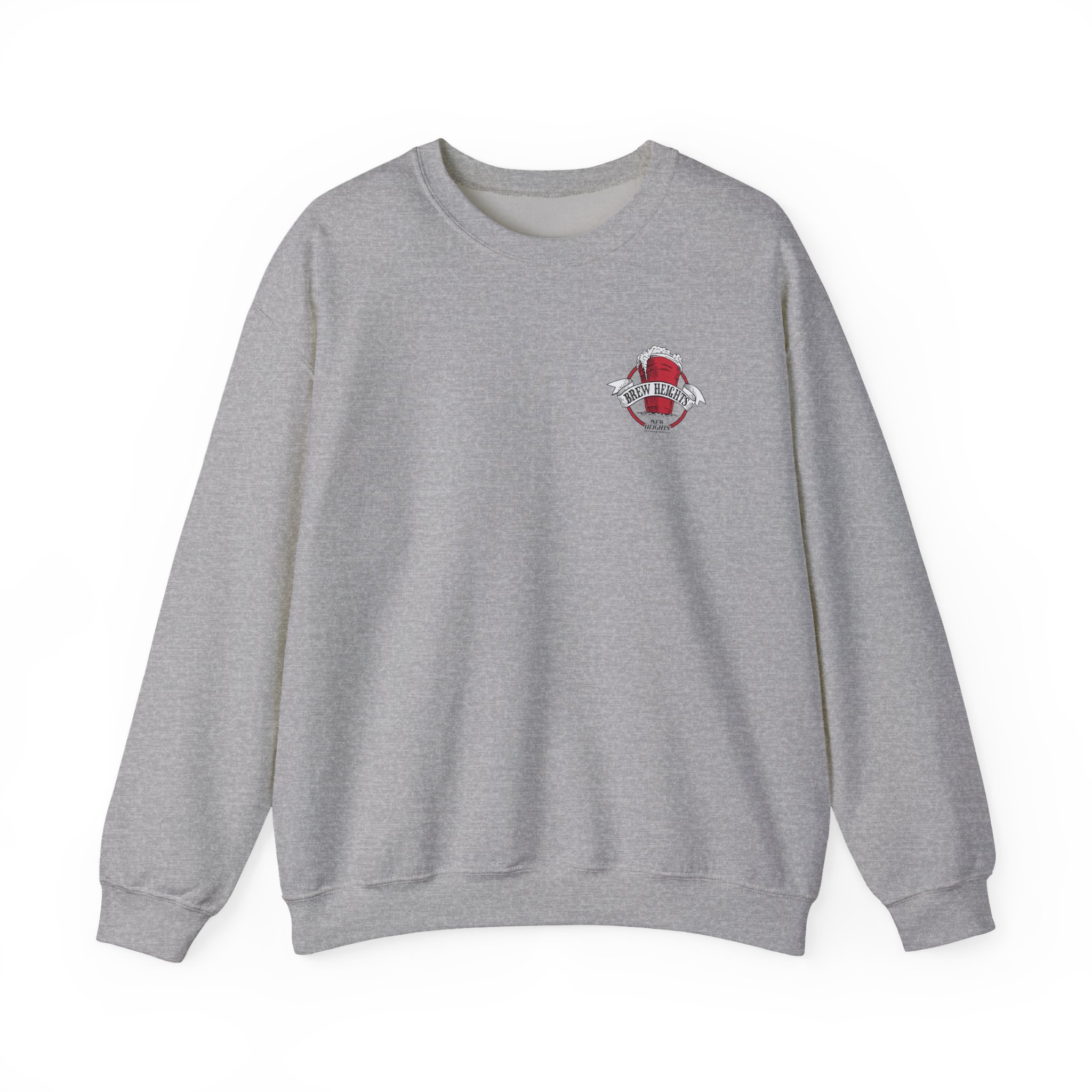 New Heights Brew Heights Left Chest Unisex Heavy Blend™ Crewneck Sweatshirt - Image 7