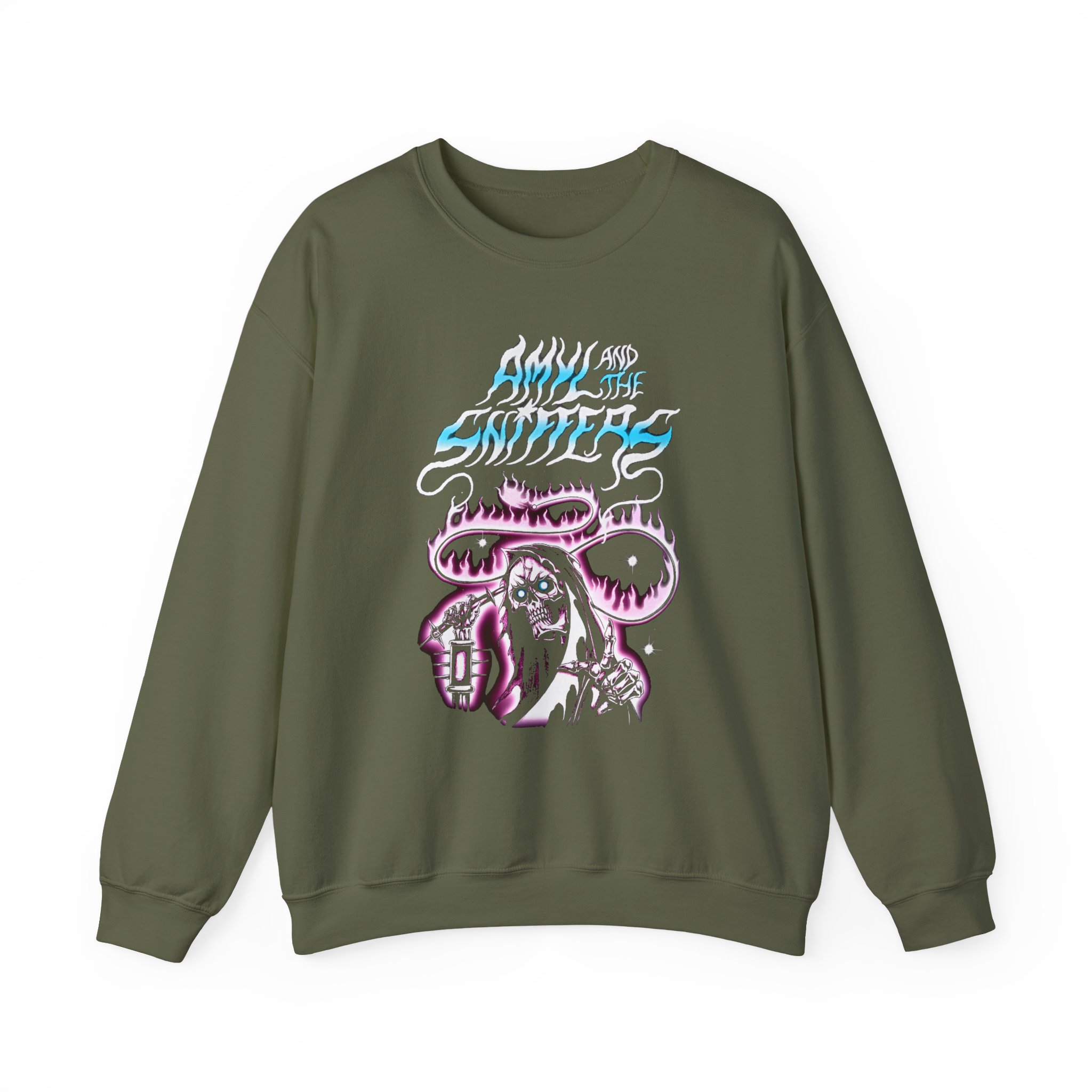 Amyl and the Sniffers Reaper Unisex Heavy Blend™ Crewneck Sweatshirt - Image 7