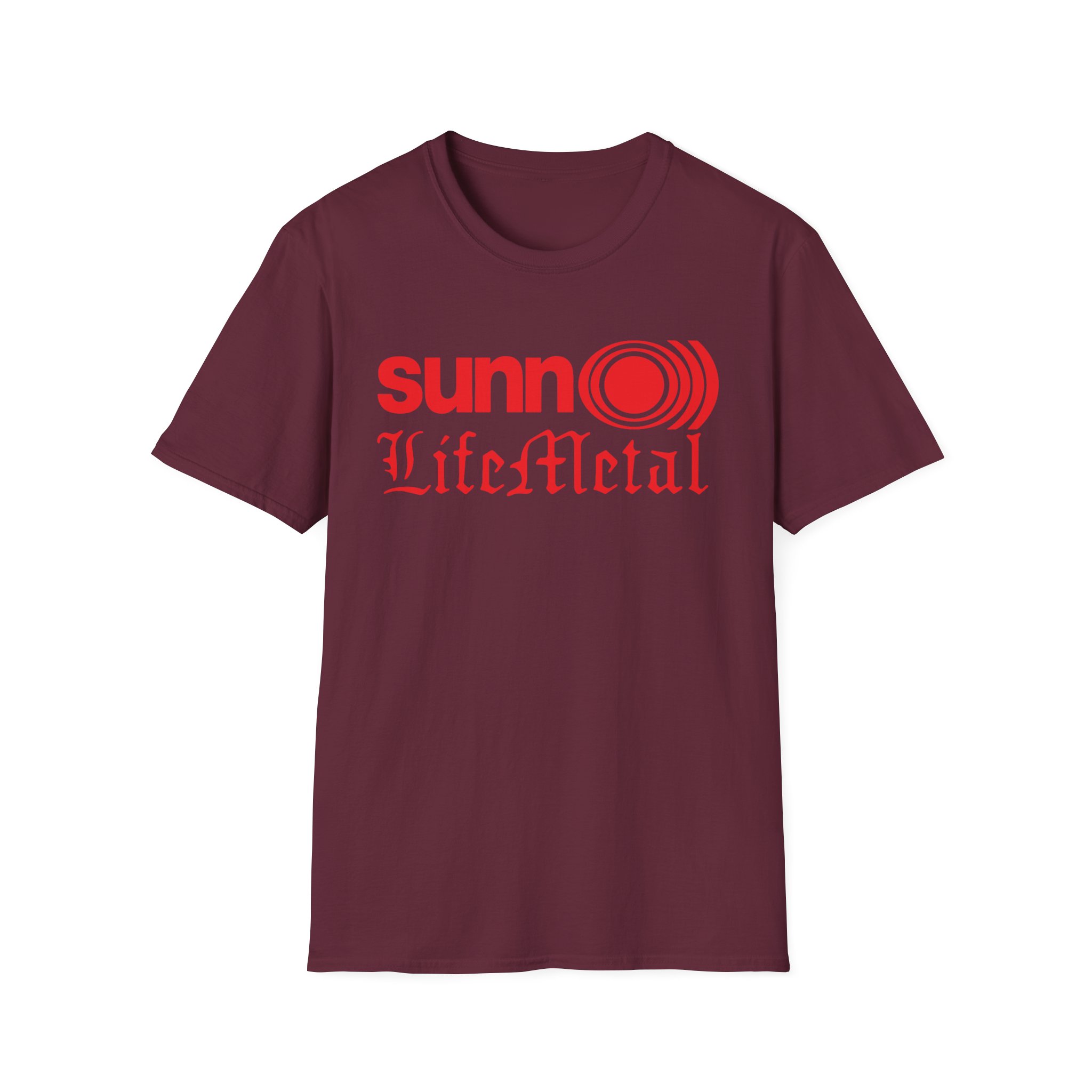 Sunn O Life Metal Logo Unisex Softstyle T-Shirt - Image 9