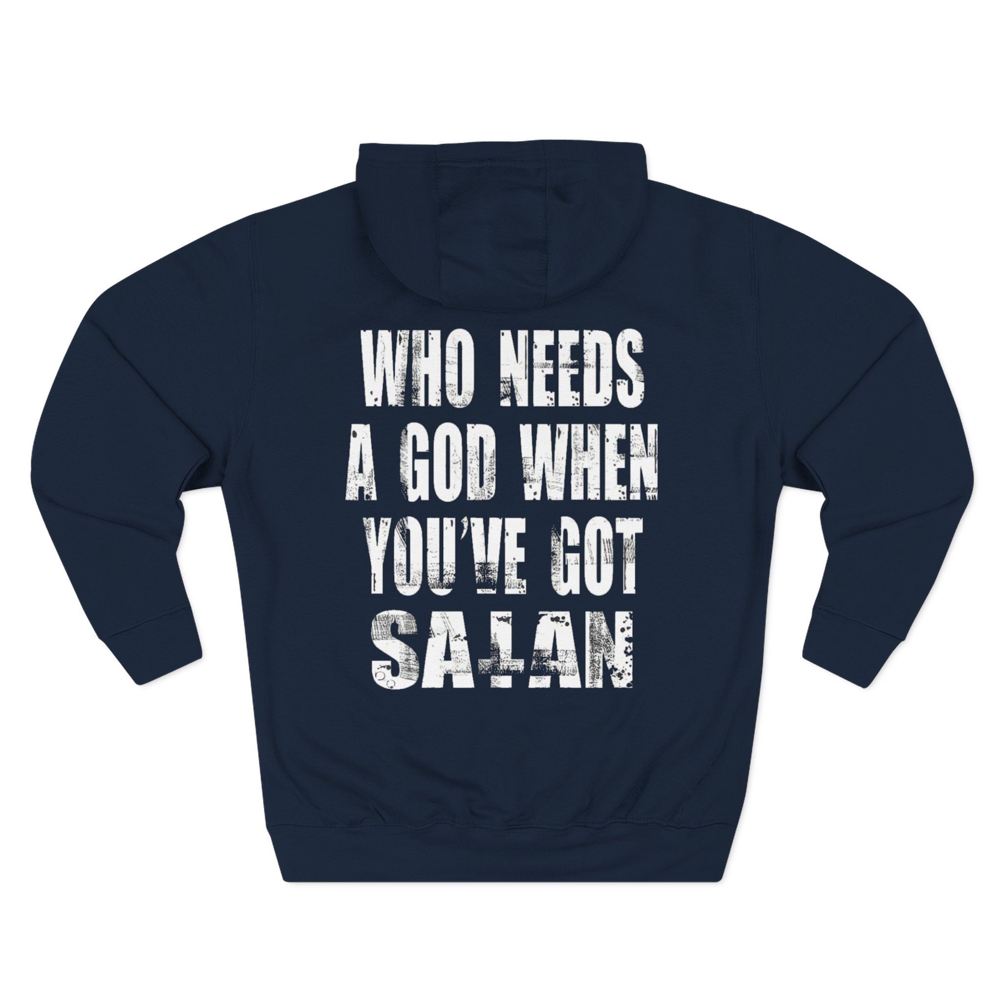Goatwhore who Needs a God When You've Got Satan Three-Panel Fleece Hoodie - Image 8