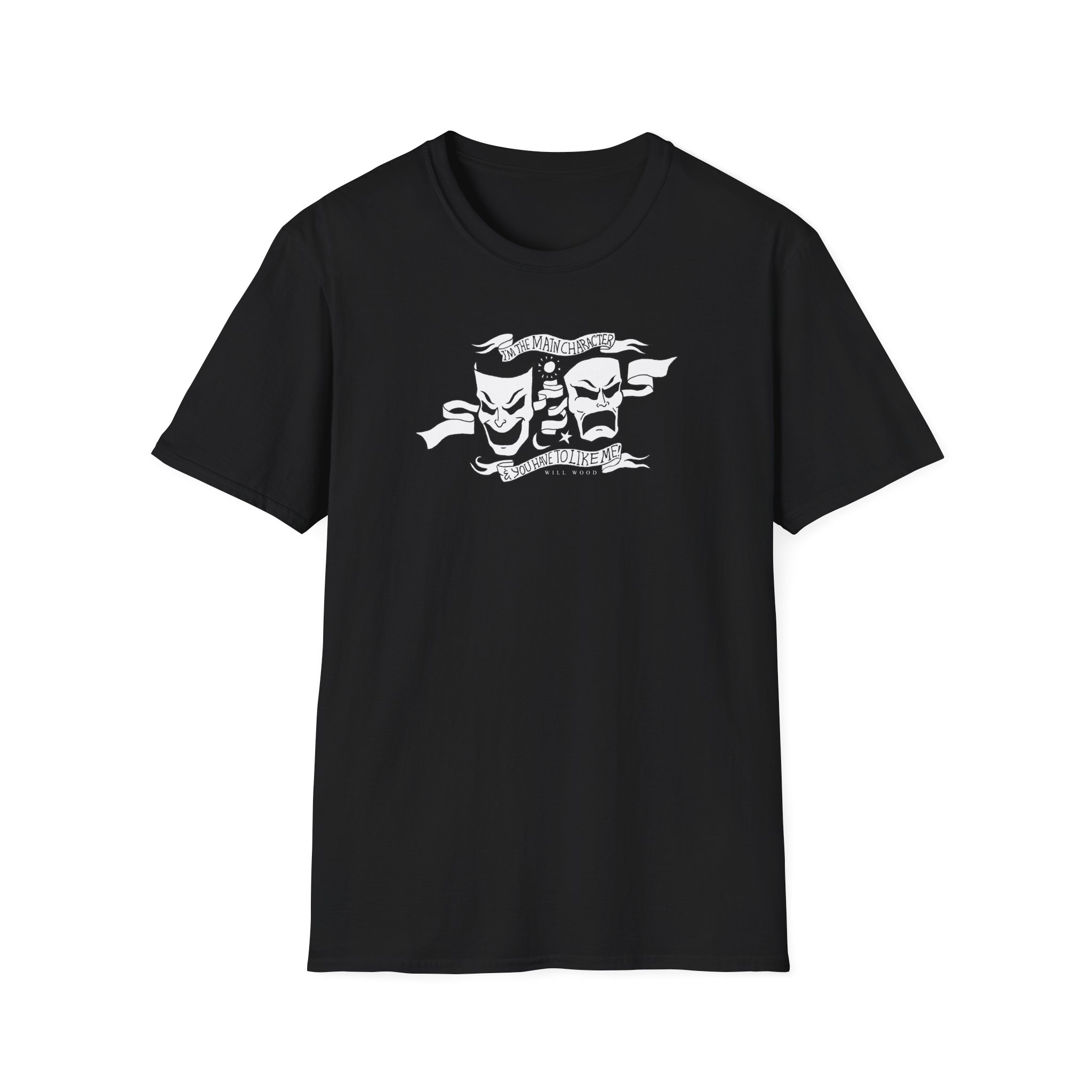 Will Wood the Main Character Unisex Softstyle T-Shirt - Image 3