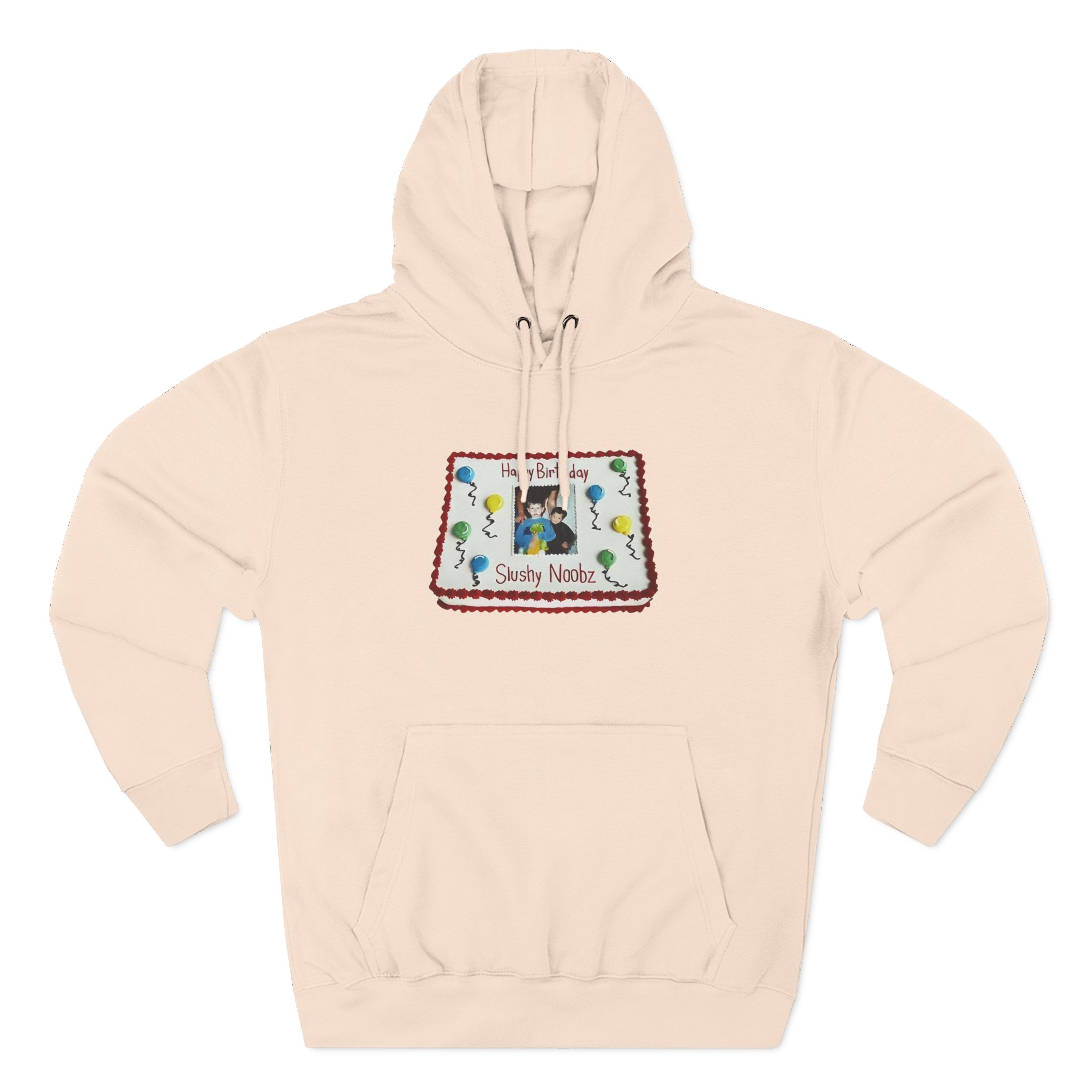 Slushy Noobz Birthday Cake Three-Panel Fleece Hoodie - Image 7