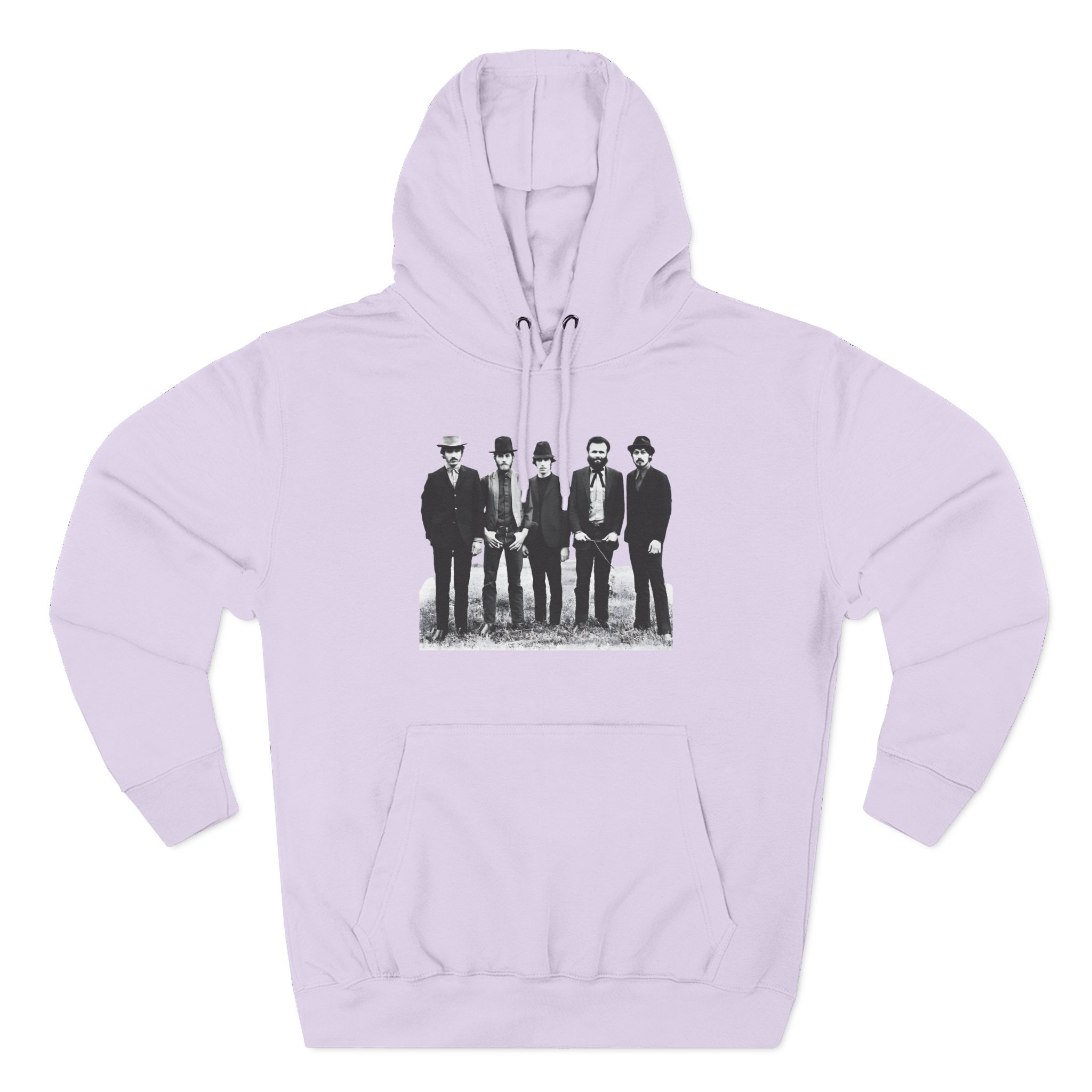 The Band Black and White Portrait Three-Panel Fleece Hoodie - Image 7