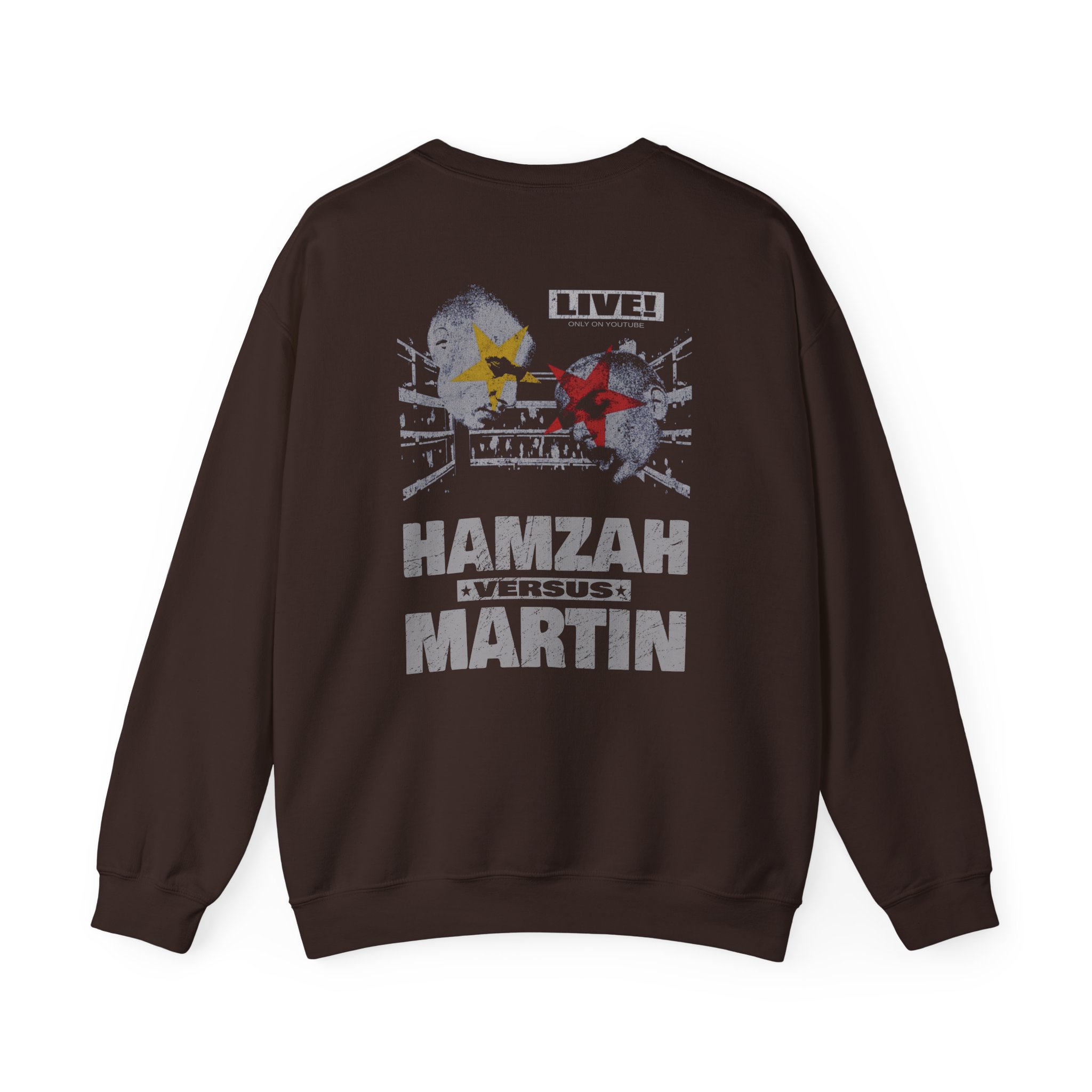 Slushy Noobz Hamzah Versus Martin Unisex Heavy Blend™ Crewneck Sweatshirt - Image 4