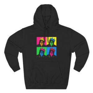 Biggie Smalls Crown Pop Art Three-Panel Fleece Hoodie