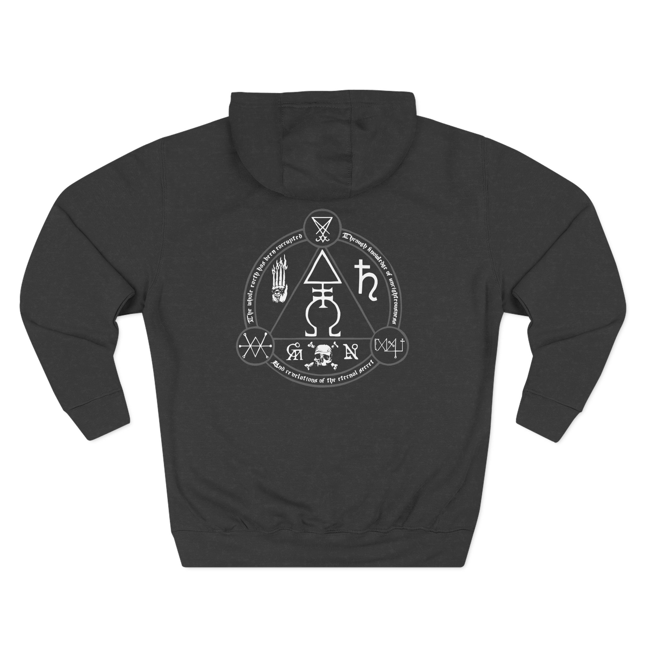 Goatwhore serpent Soul Three-Panel Fleece Hoodie - Image 4