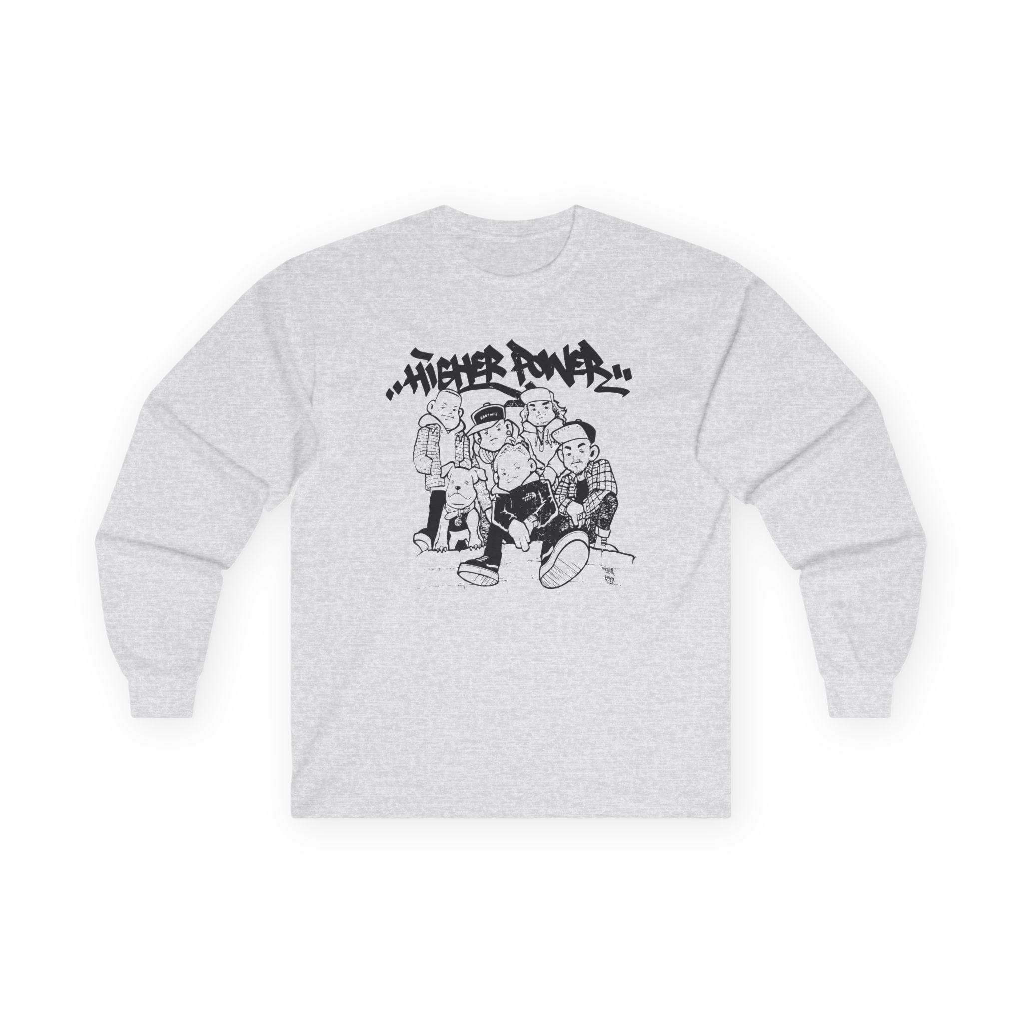 Higher Power Os Ringer Unisex Ultra Cotton Long Sleeve Tee - Image 3