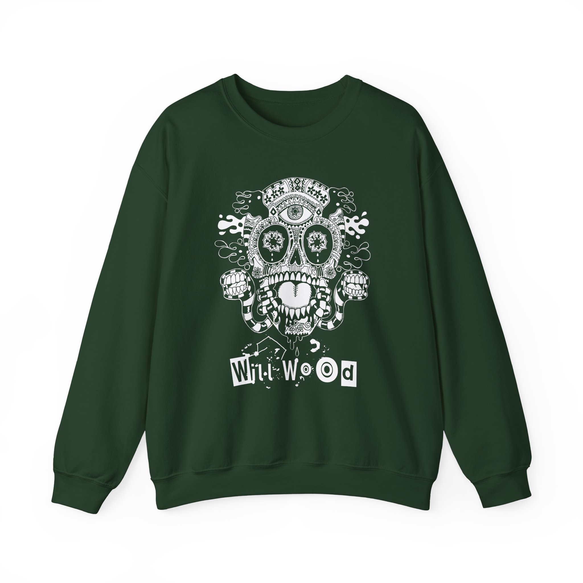 Will Wood Host Skull Unisex Heavy Blend™ Crewneck Sweatshirt - Image 5
