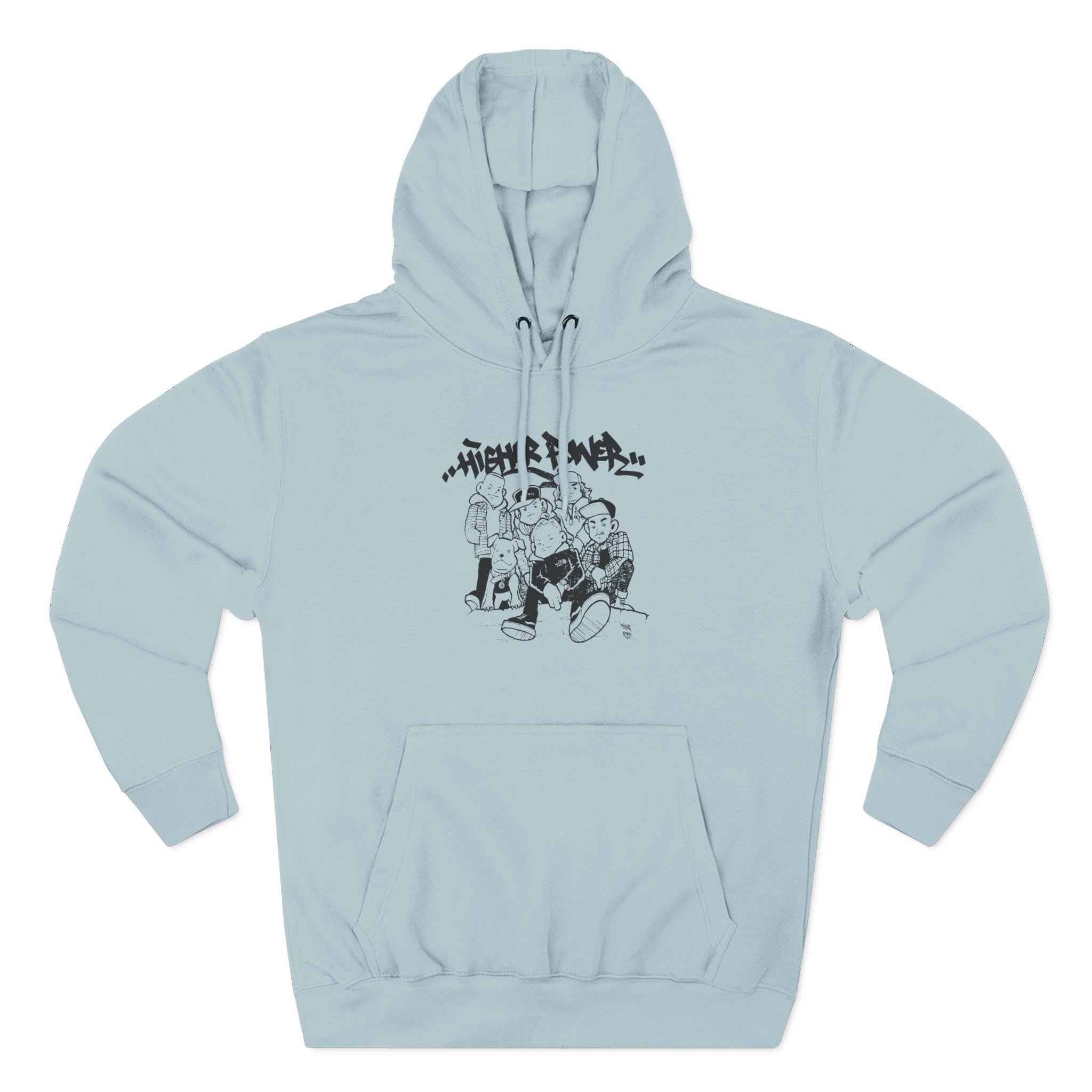 Higher Power Os Ringer Three-Panel Fleece Hoodie - Image 9